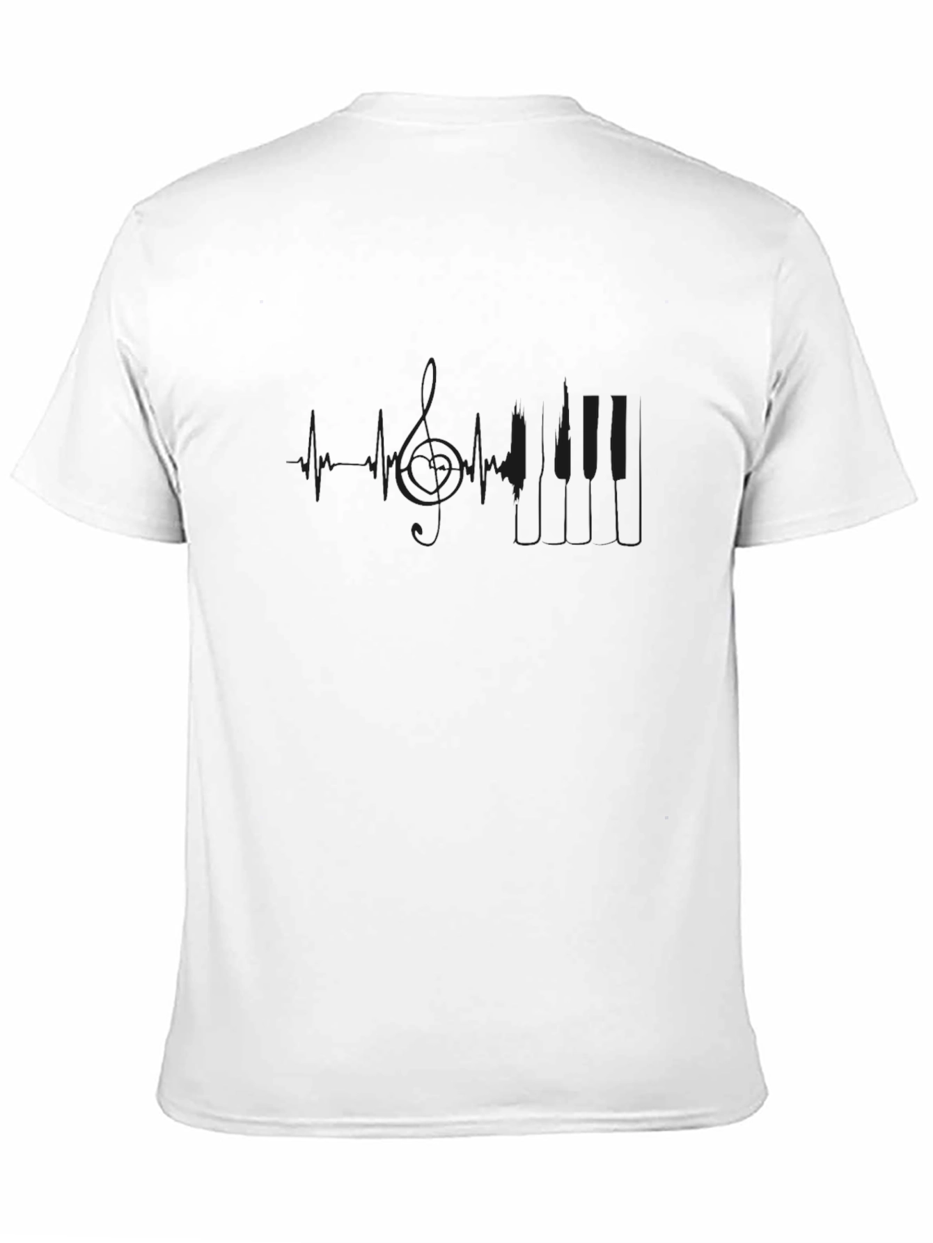 Mens Black Graphic T-Shirt - Minimalist Design