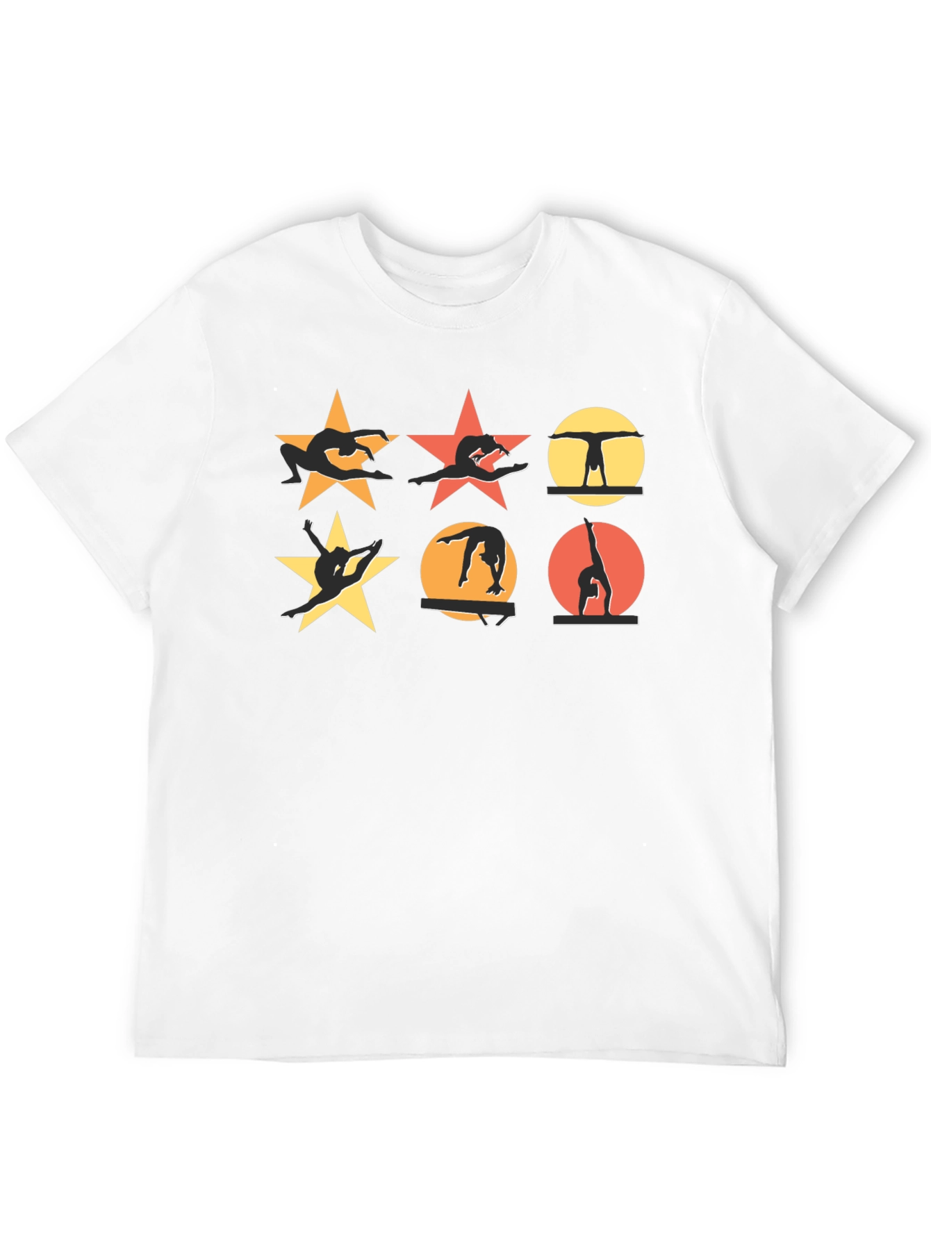 Gymnastics Silhouette T-Shirt - Stars & Handstands
