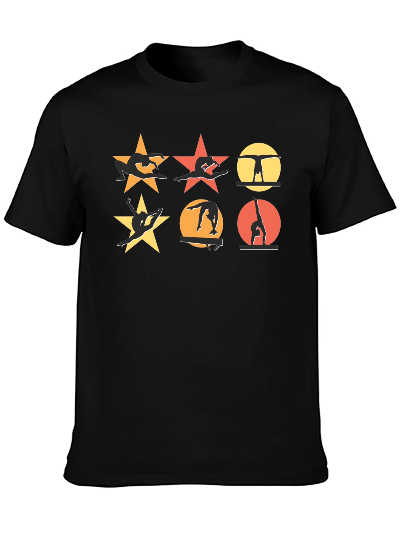 Gymnastics Silhouette T-Shirt - Stars & Handstands