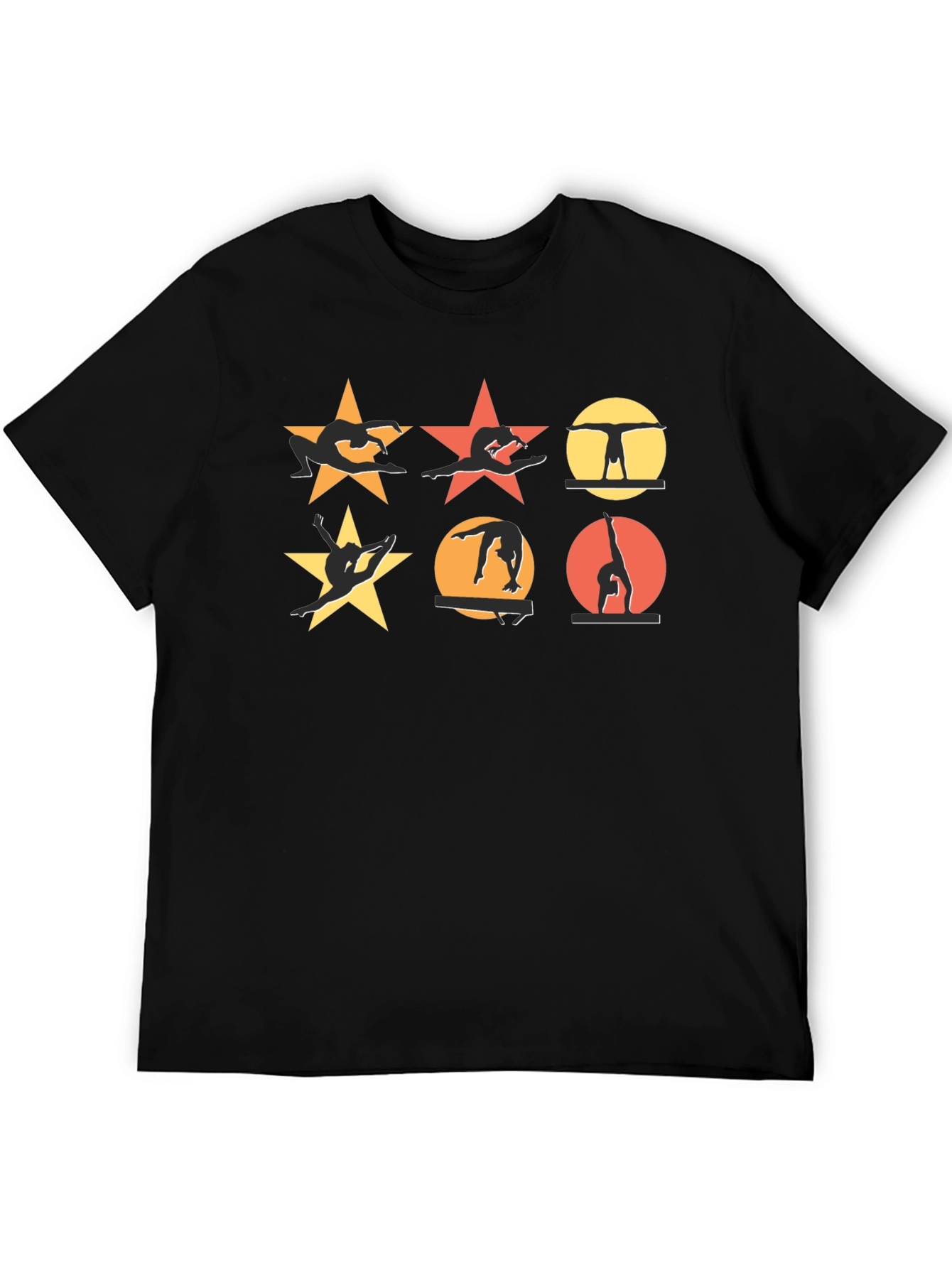 Gymnastics Silhouette T-Shirt - Stars & Handstands