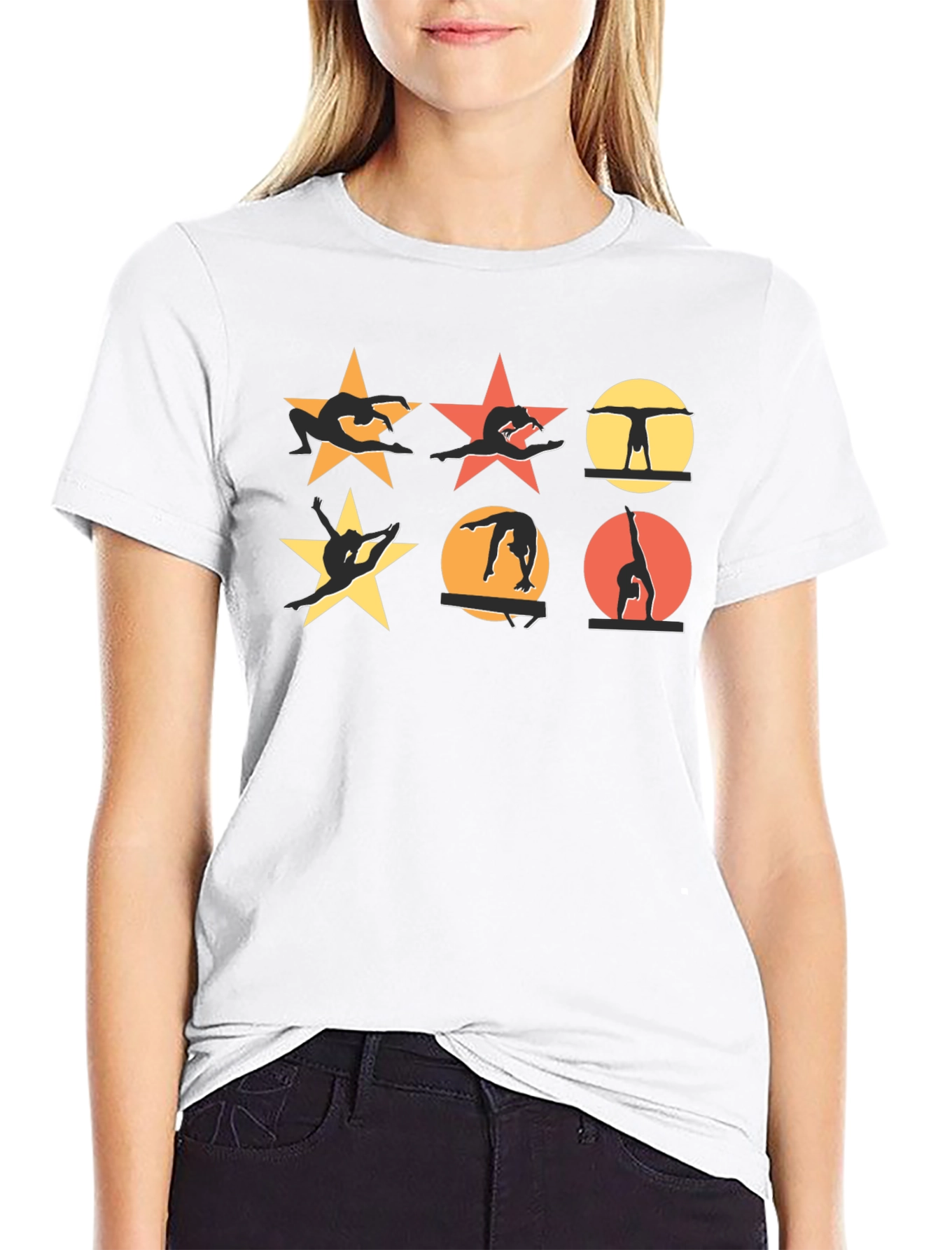 Gymnastics Silhouette T-Shirt - Stars & Handstands