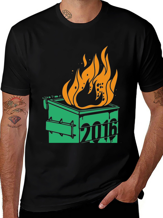 Dumpster Fire 2016 Graphic T-Shirt