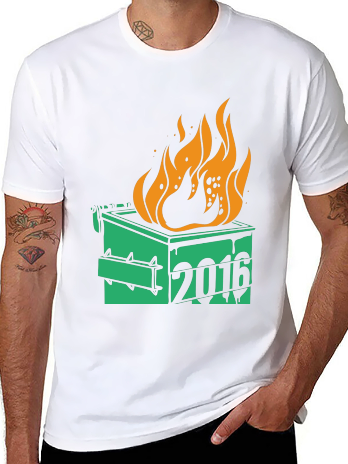 Dumpster Fire 2016 Graphic T-Shirt