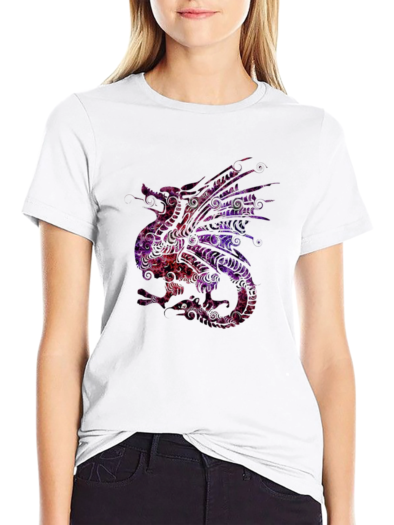 Dragon Graphic Tee - Stylish Mens Black T-Shirt