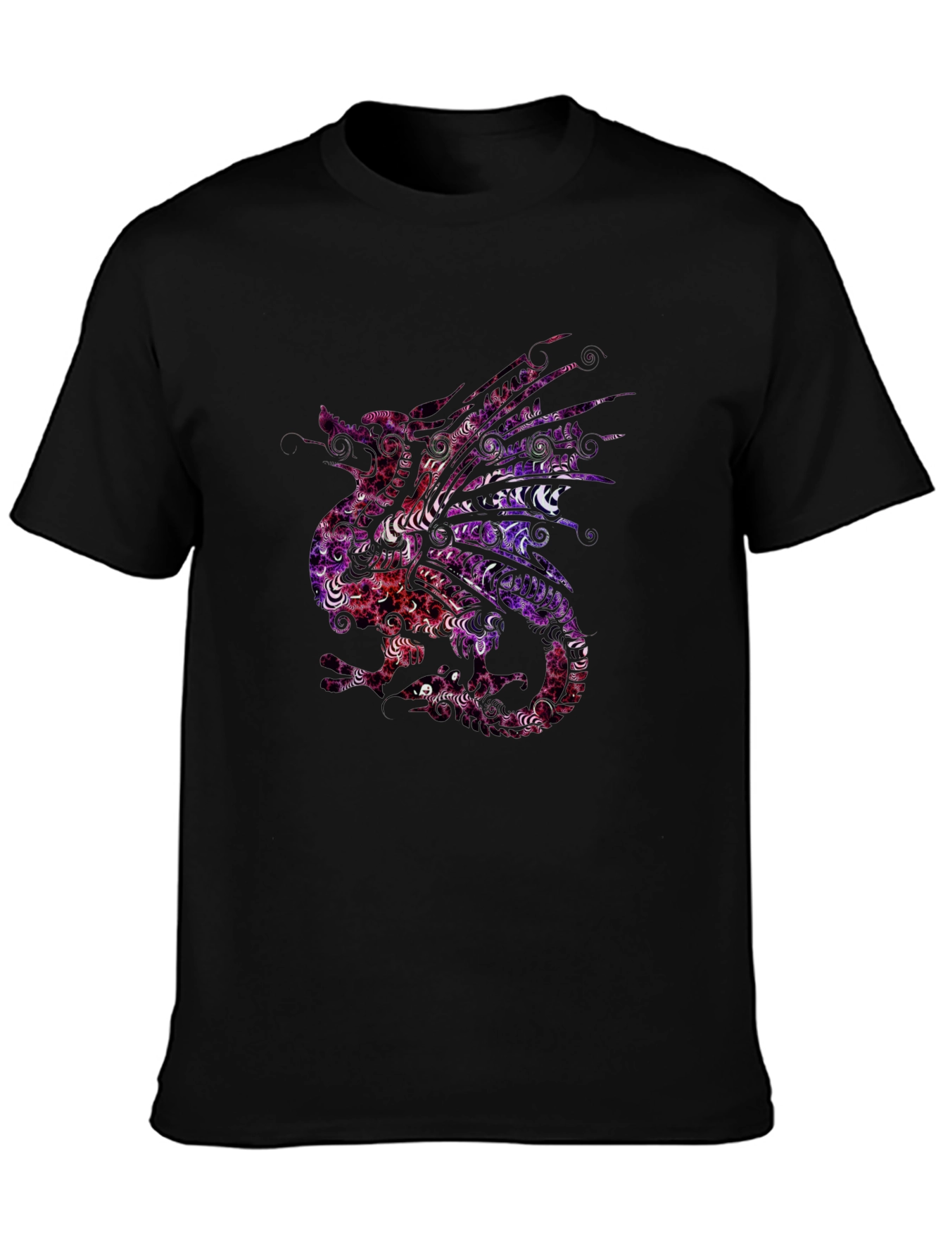 Dragon Graphic Tee - Stylish Mens Black T-Shirt