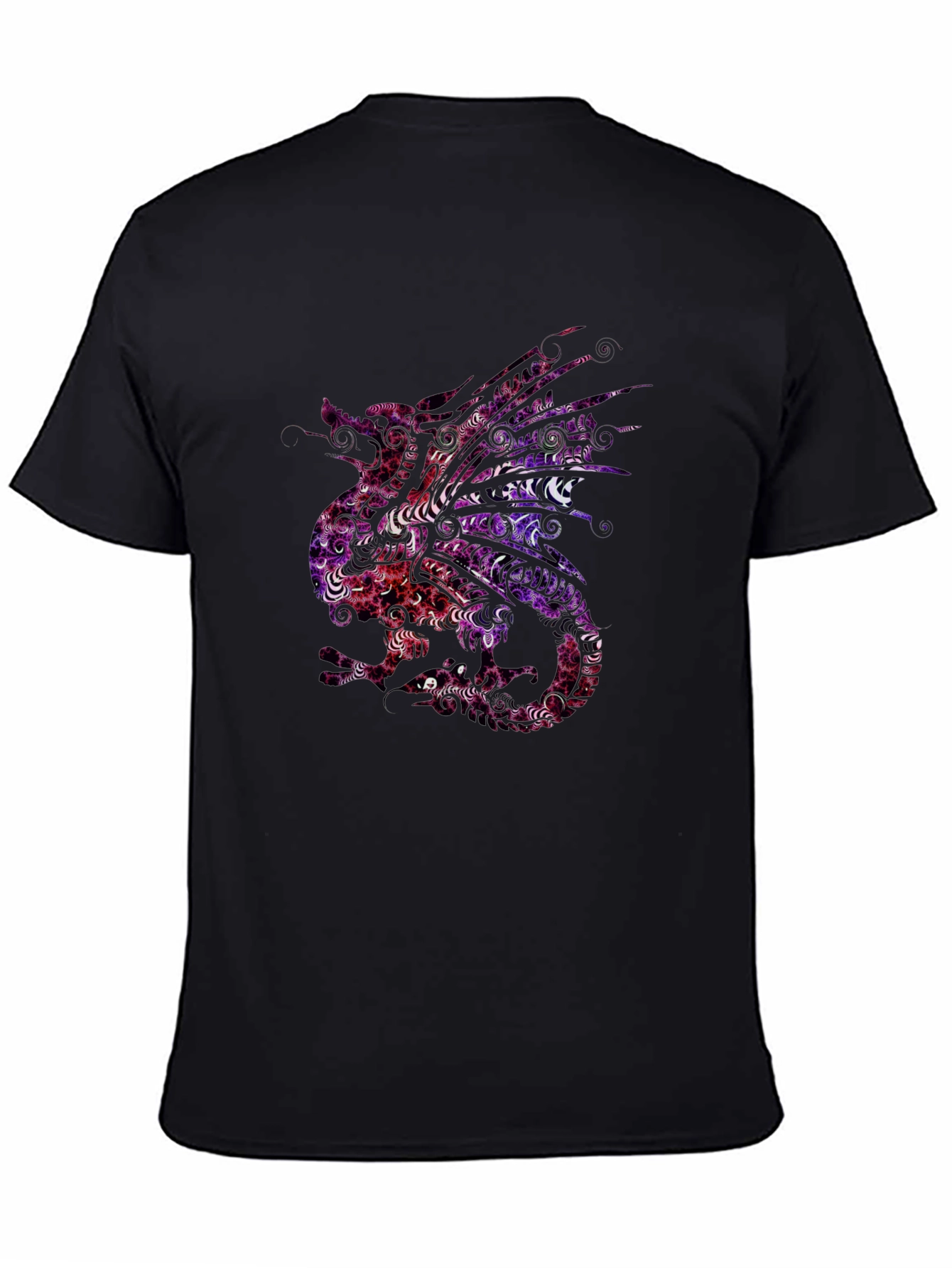 Dragon Graphic Tee - Stylish Mens Black T-Shirt