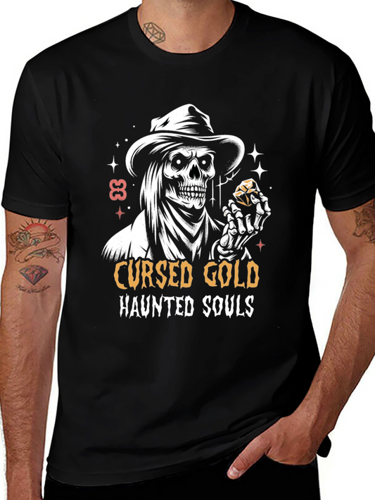Cursed Gold Haunted Souls Graphic Tee