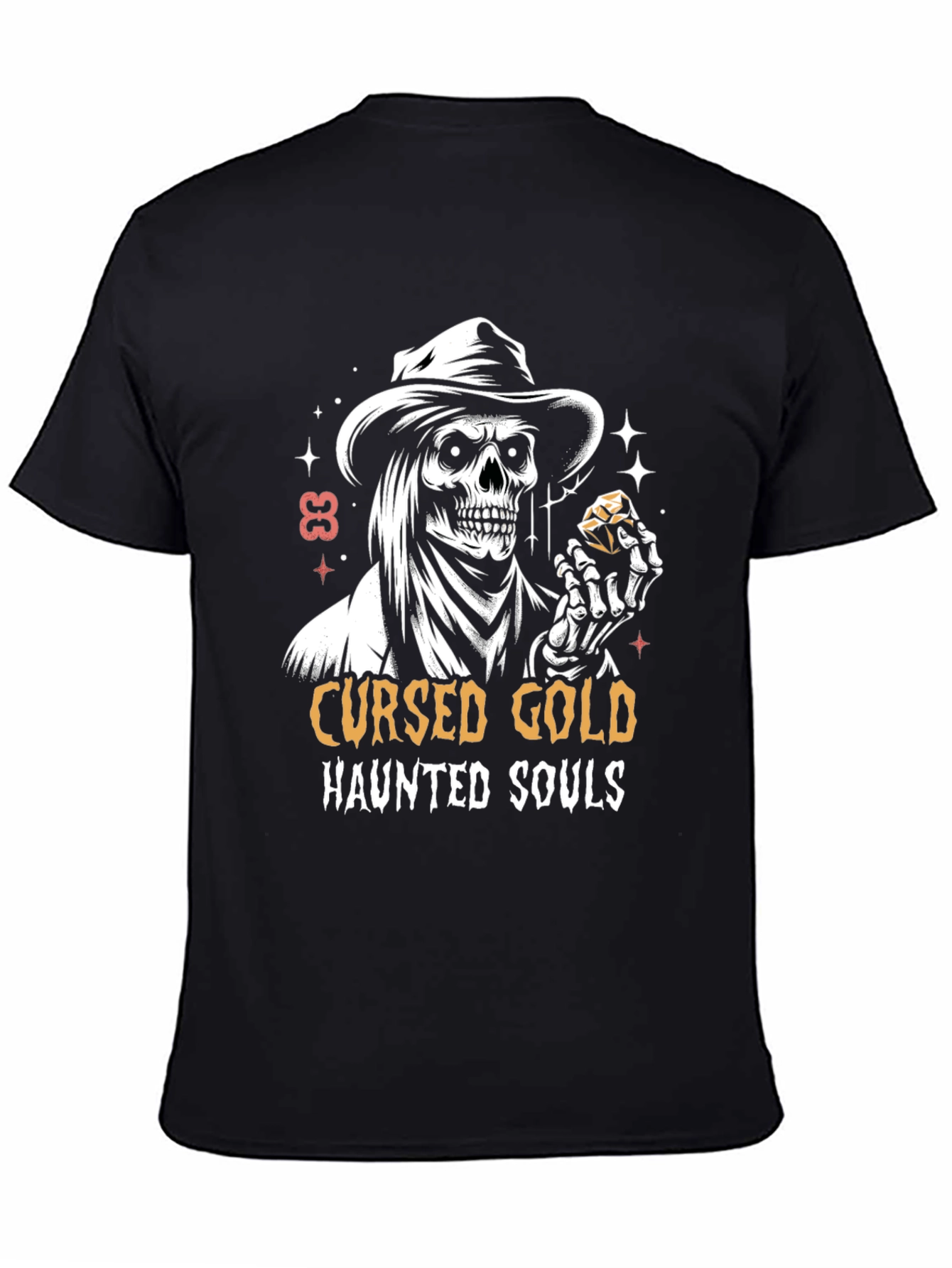 Cursed Gold Haunted Souls Graphic Tee