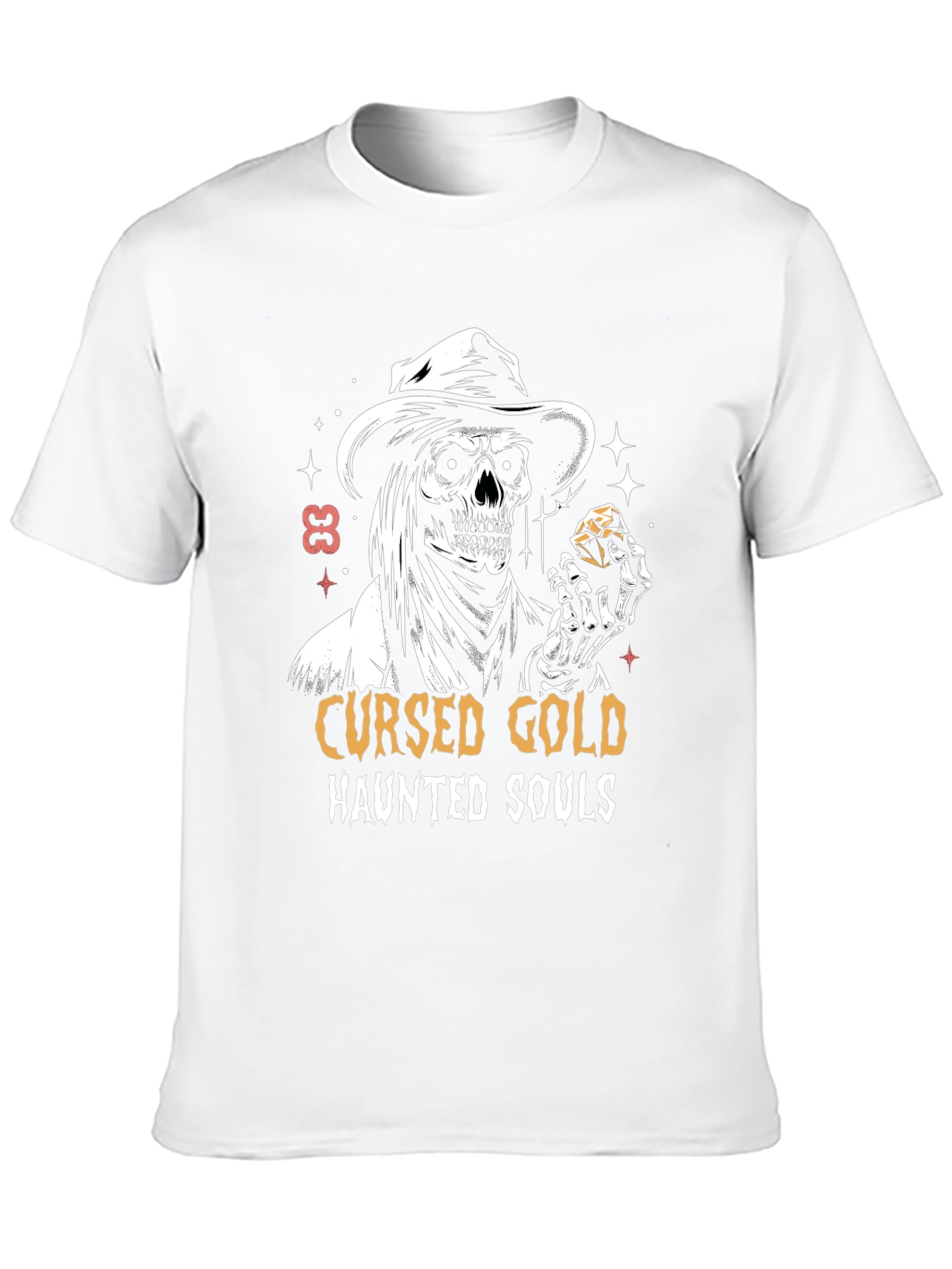 Cursed Gold Haunted Souls Graphic Tee