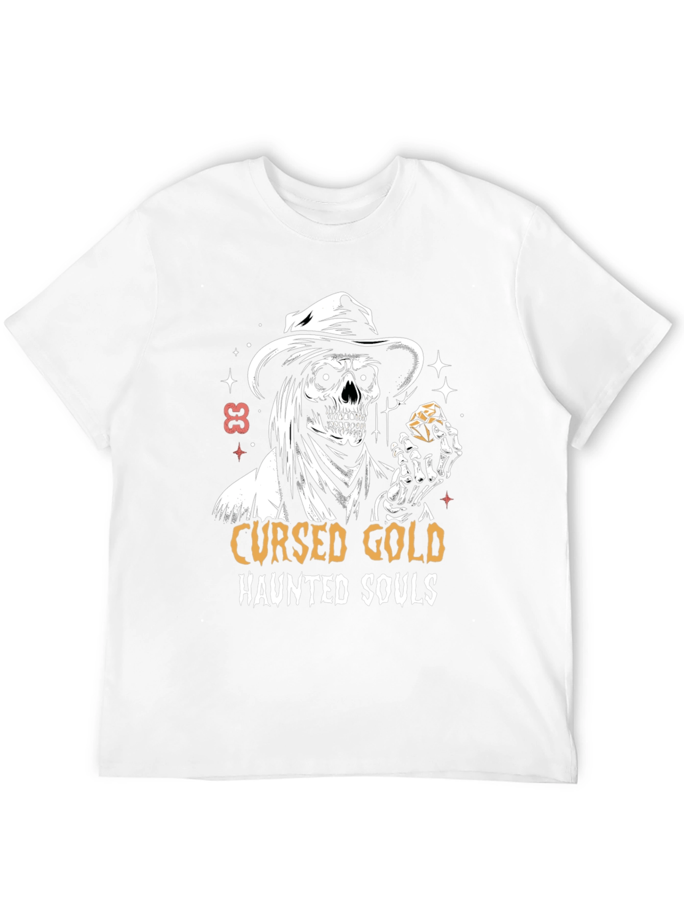 Cursed Gold Haunted Souls Graphic Tee