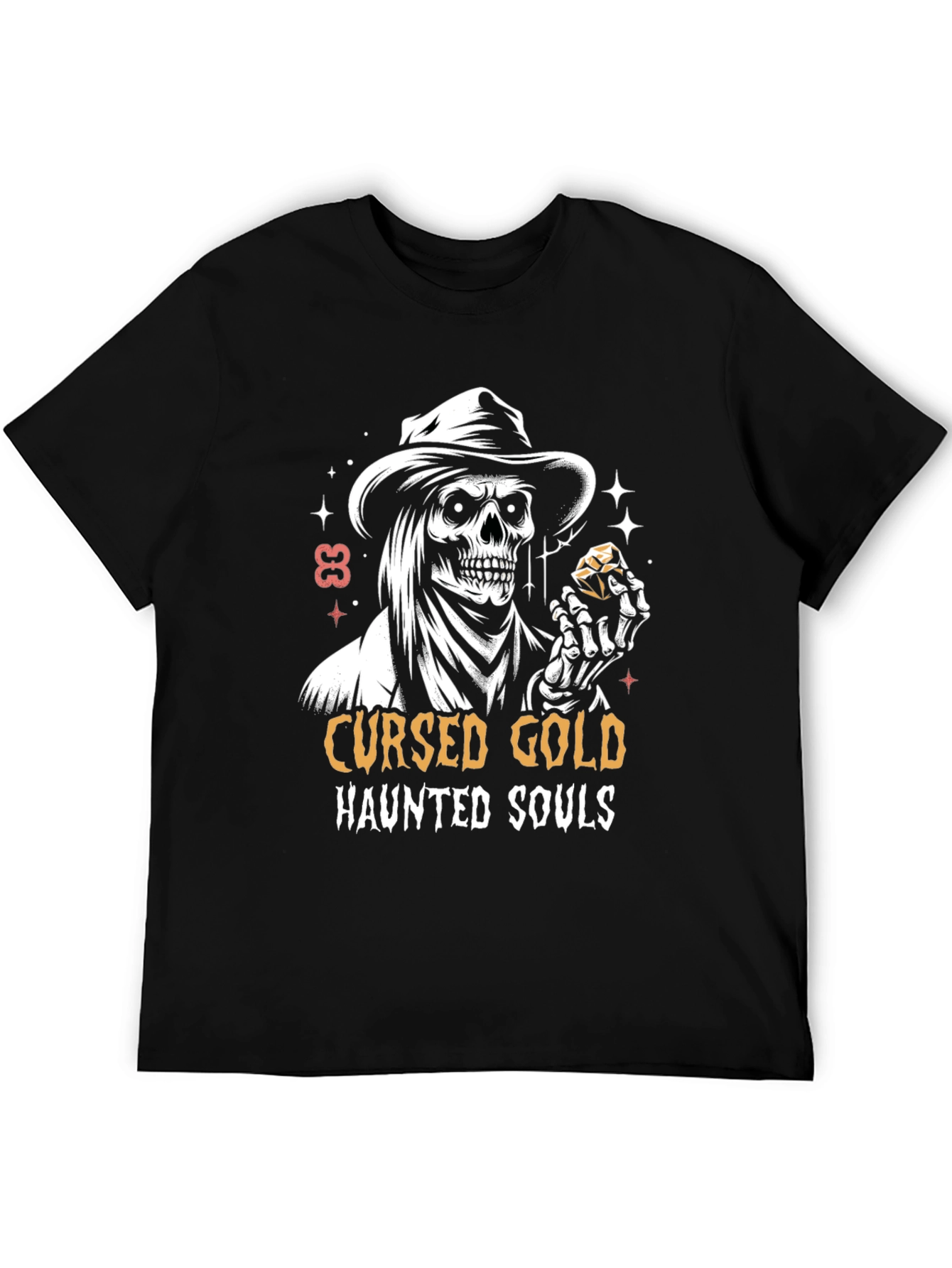 Cursed Gold Haunted Souls Graphic Tee