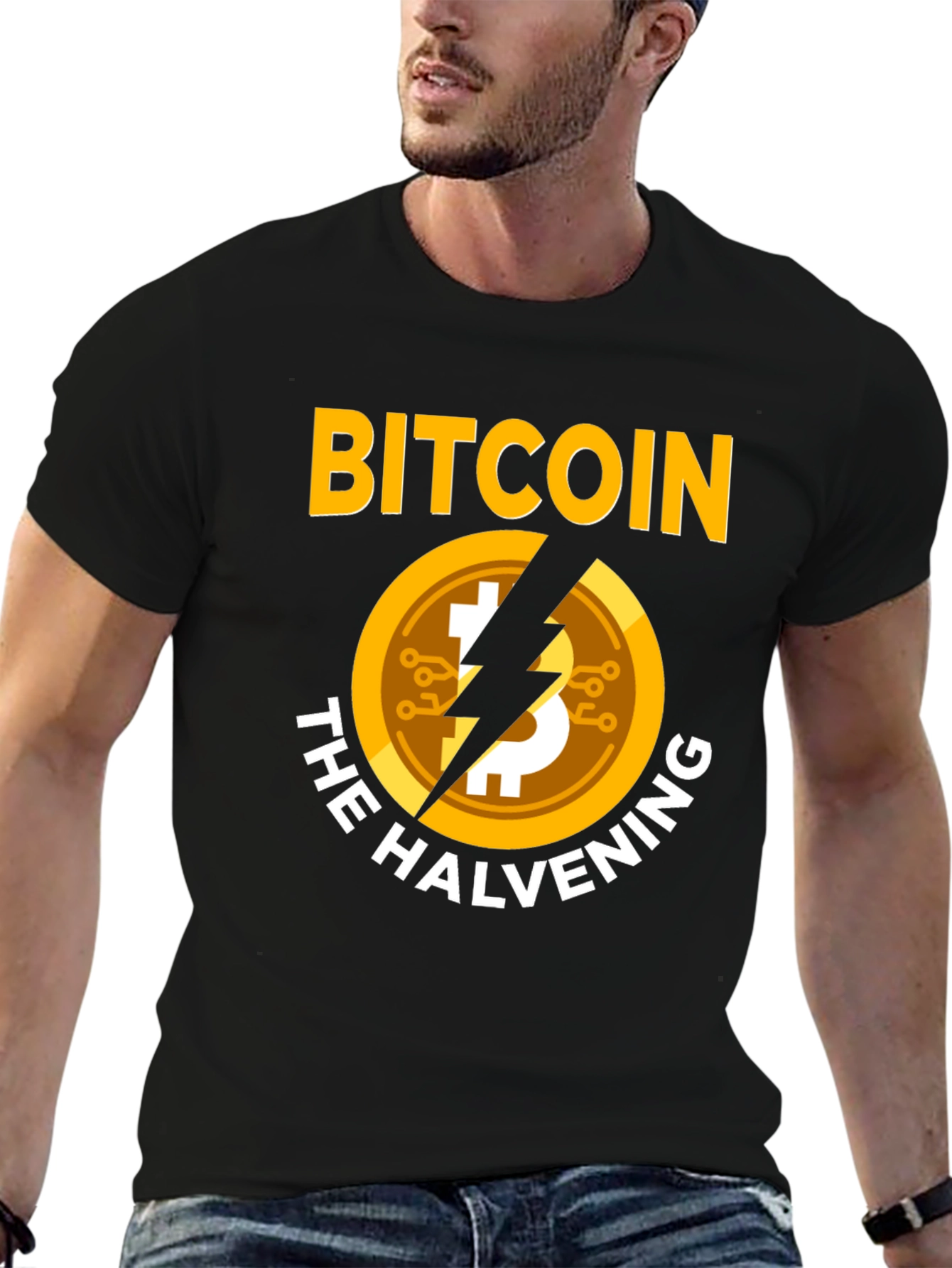 Bitcoin Halvening Black T-Shirt