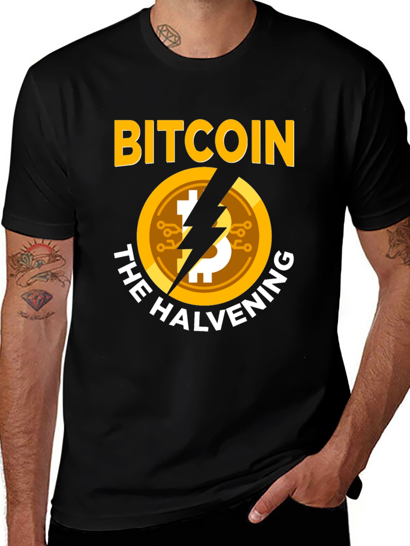 Bitcoin Halvening Black T-Shirt