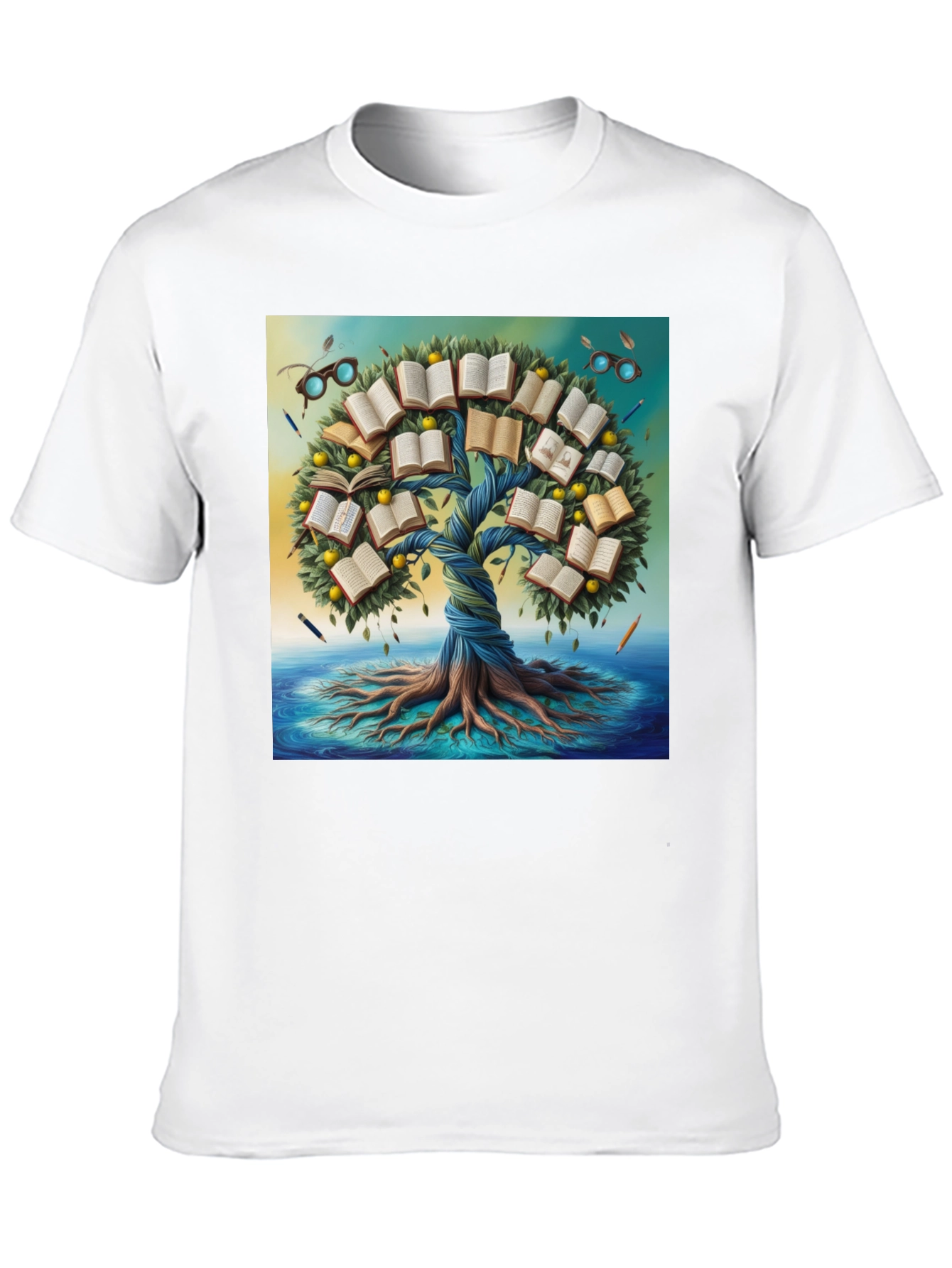 Book Tree Graphic Tee - Read and Grow