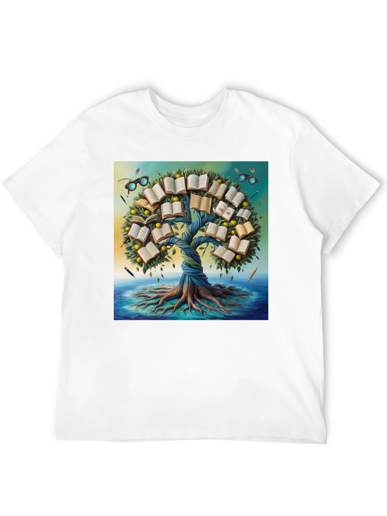 Book Tree Graphic Tee - Read and Grow