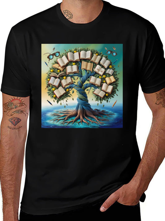 Book Tree Graphic Tee - Read and Grow