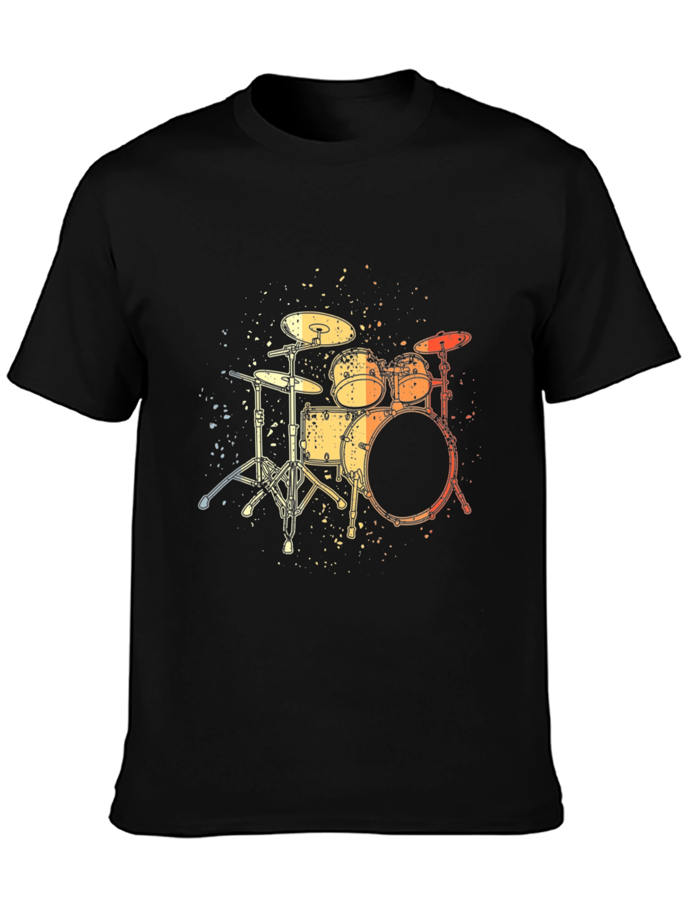 Drum Set Graphic T-Shirt Music Lover Tee