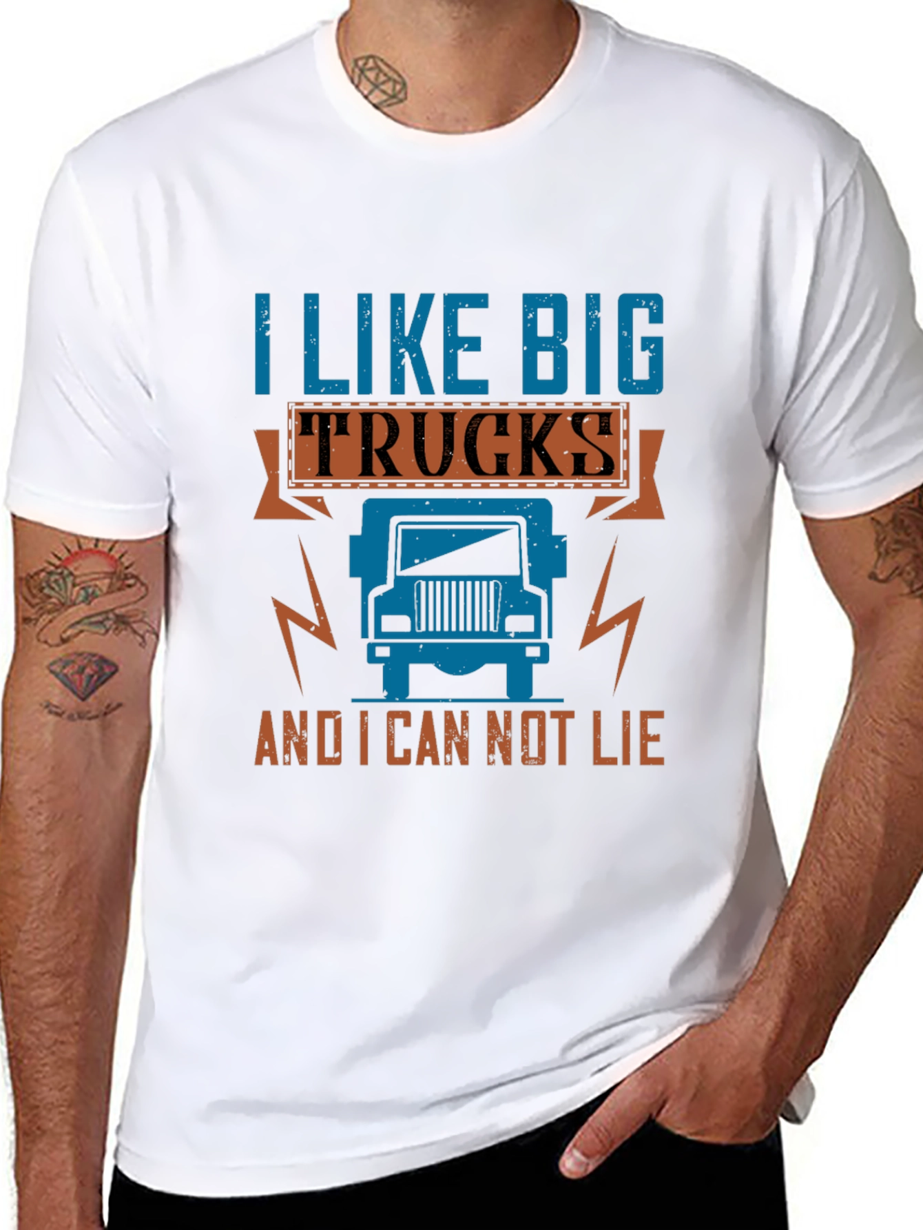 I Like Big Trucks T-Shirt - Novelty Graphic Tee