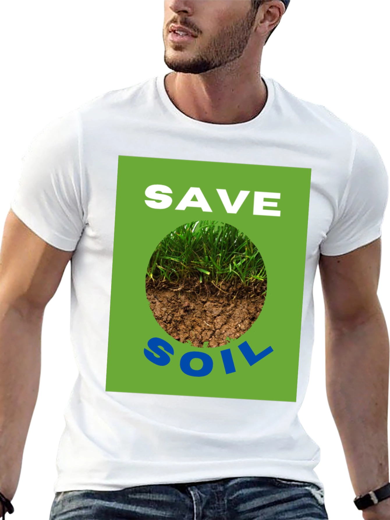 Save Soil Graphic Tee - Earth Awareness T-Shirt