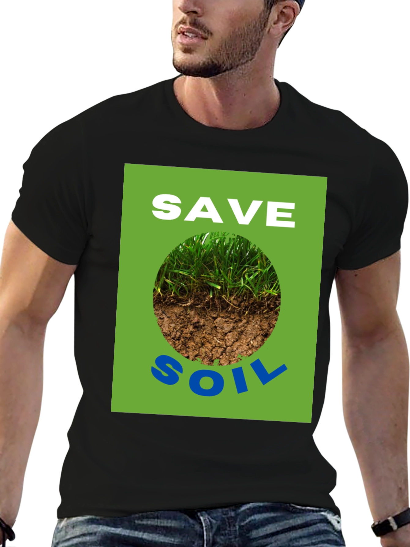 Save Soil Graphic Tee - Earth Awareness T-Shirt