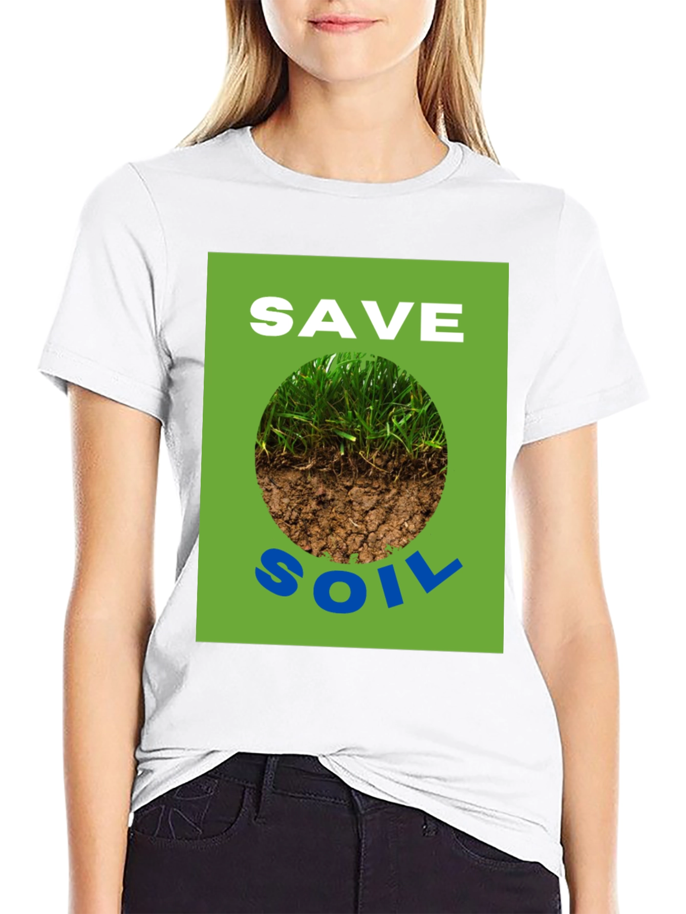 Save Soil Graphic Tee - Earth Awareness T-Shirt