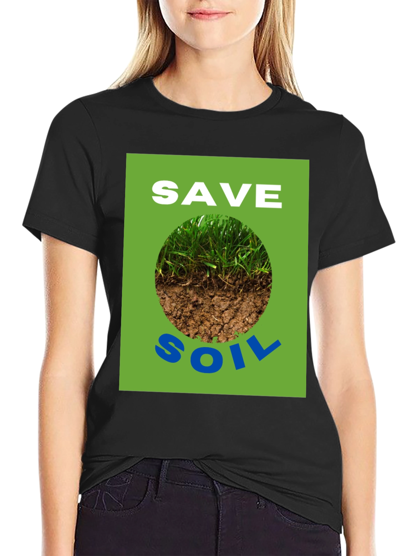 Save Soil Graphic Tee - Earth Awareness T-Shirt