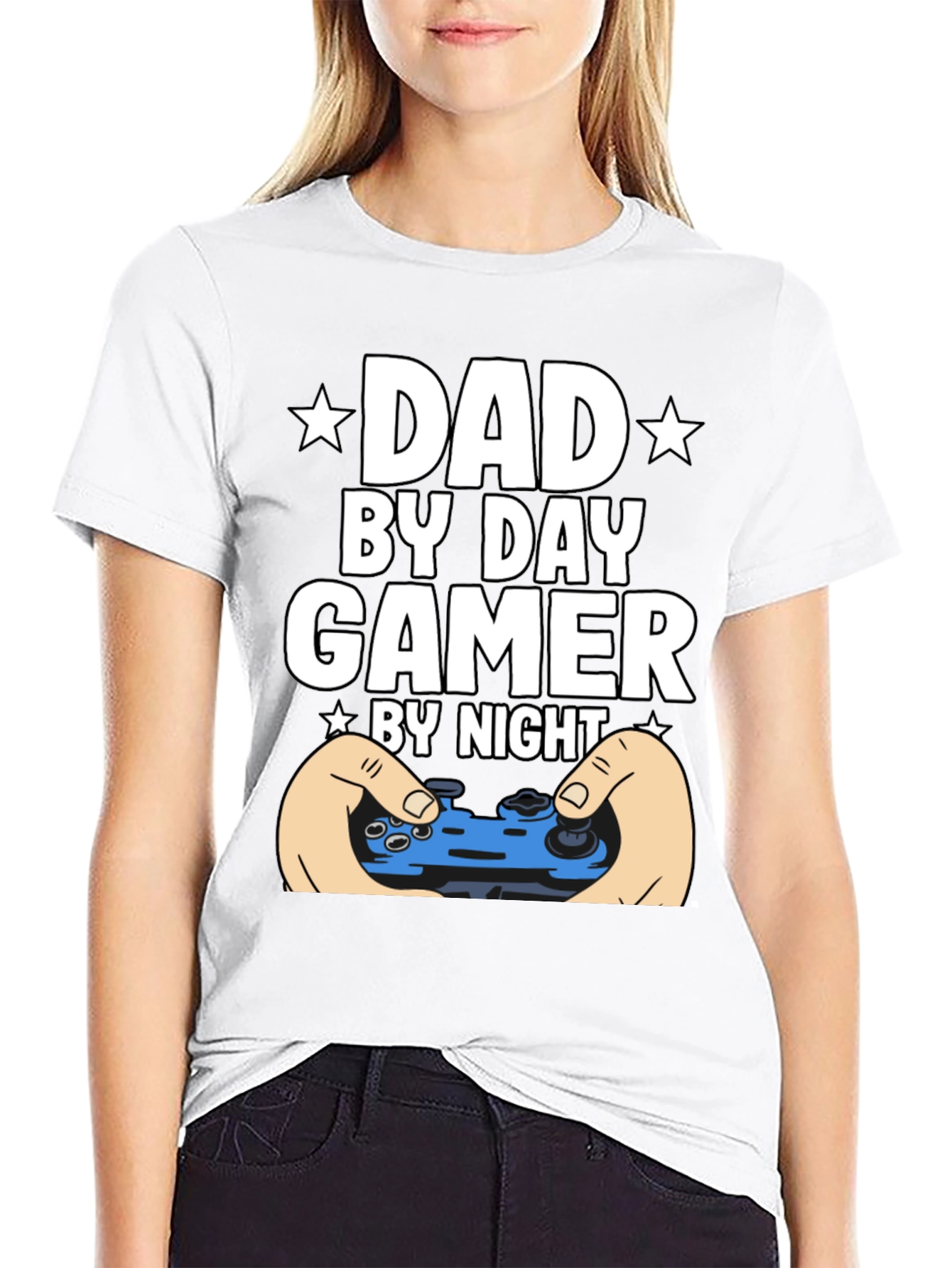 Dad By Day Gamer By Night Graphic Tee