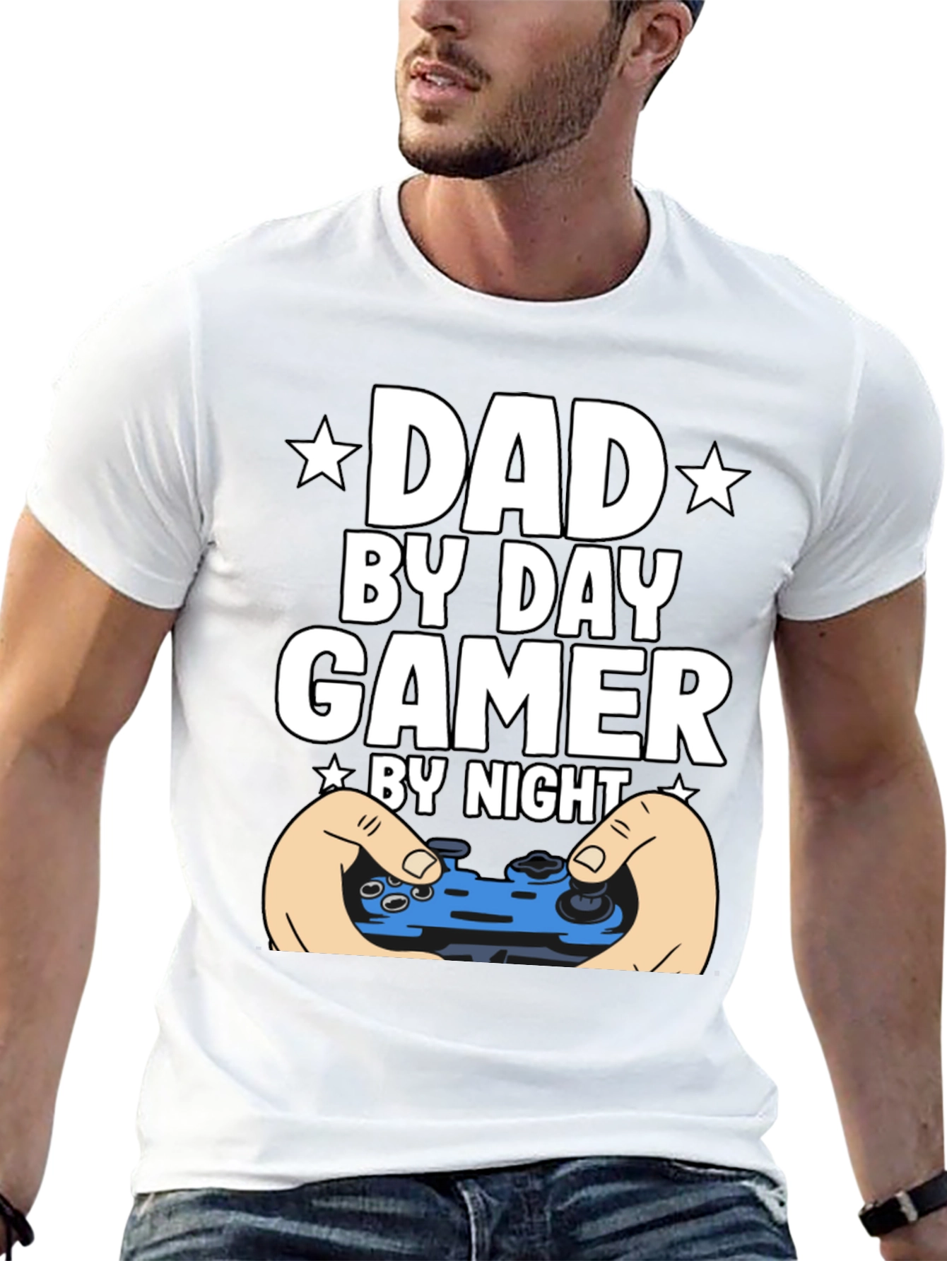 Dad By Day Gamer By Night Graphic Tee
