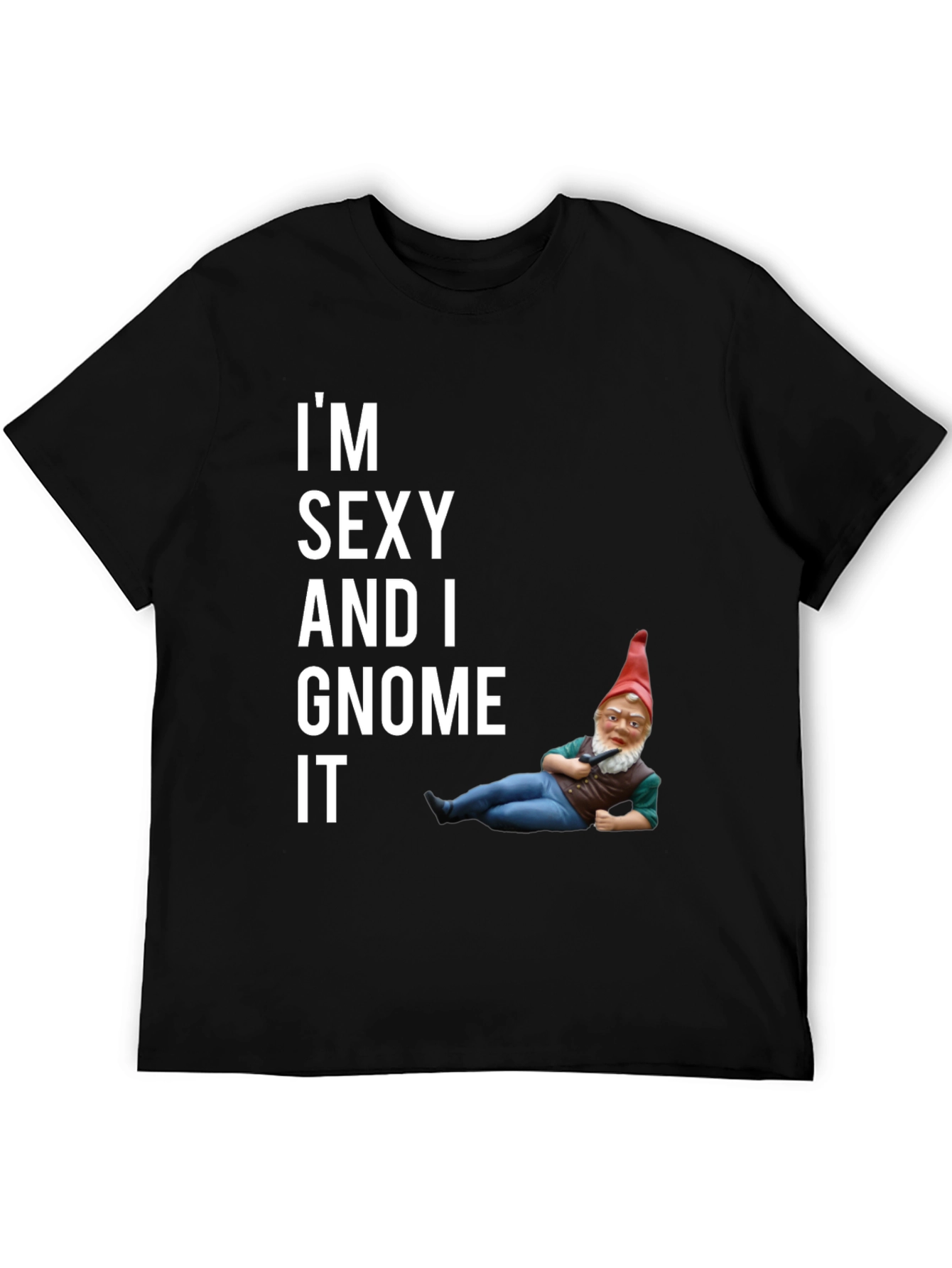 Funny Im Sexy And I Gnome It Graphic Tee