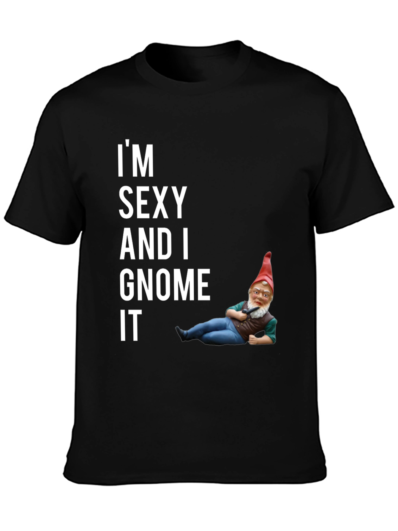 Funny Im Sexy And I Gnome It Graphic Tee