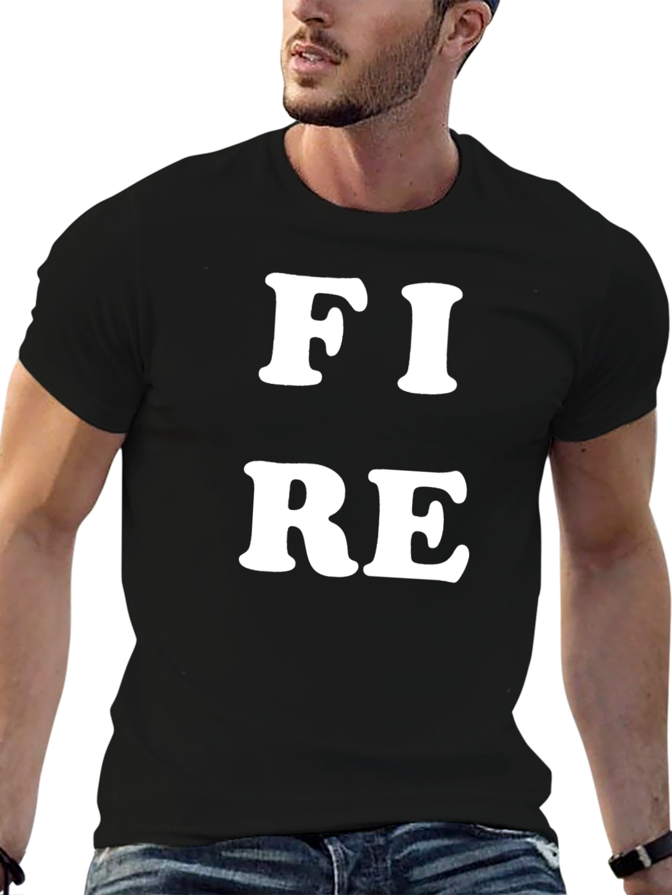 FIRE Graphic Tee - Bold Statement Shirt