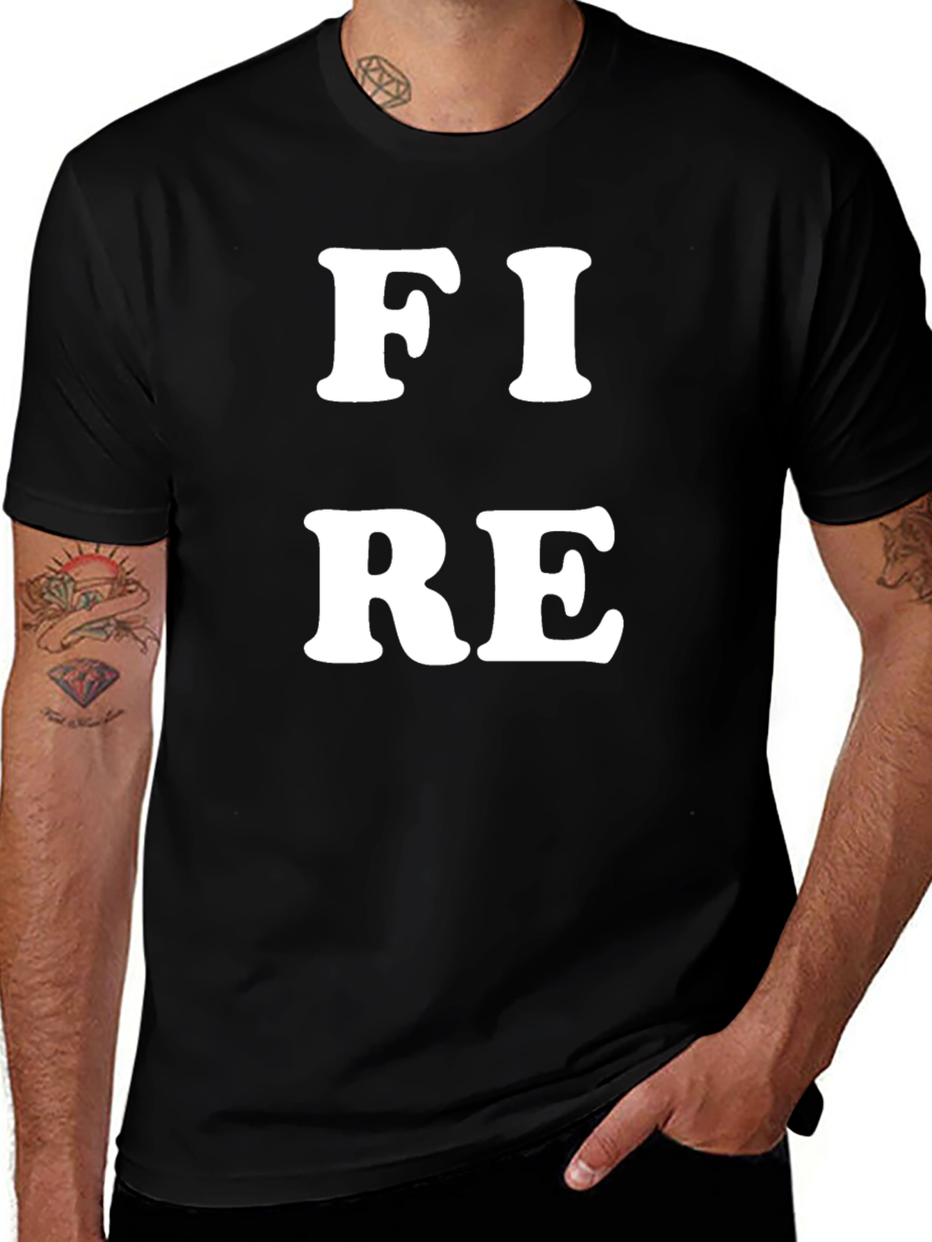 FIRE Graphic Tee - Bold Statement Shirt