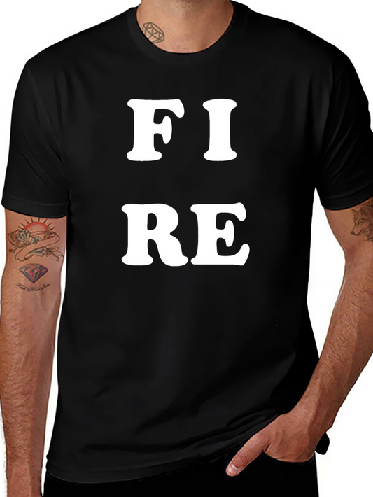 FIRE Graphic Tee - Bold Statement Shirt