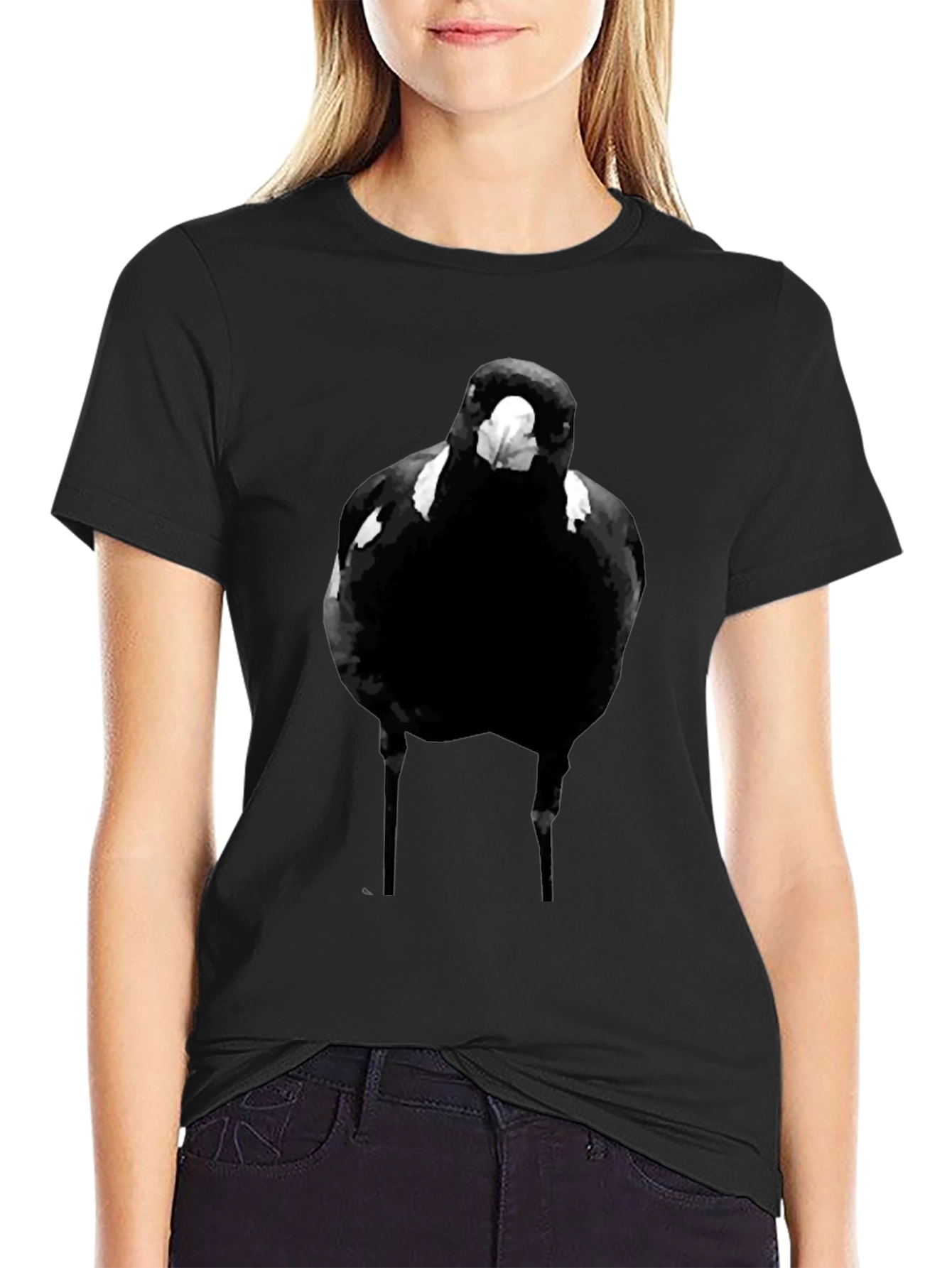 Black Bird Graphic Tee - Mens Casual T-Shirt