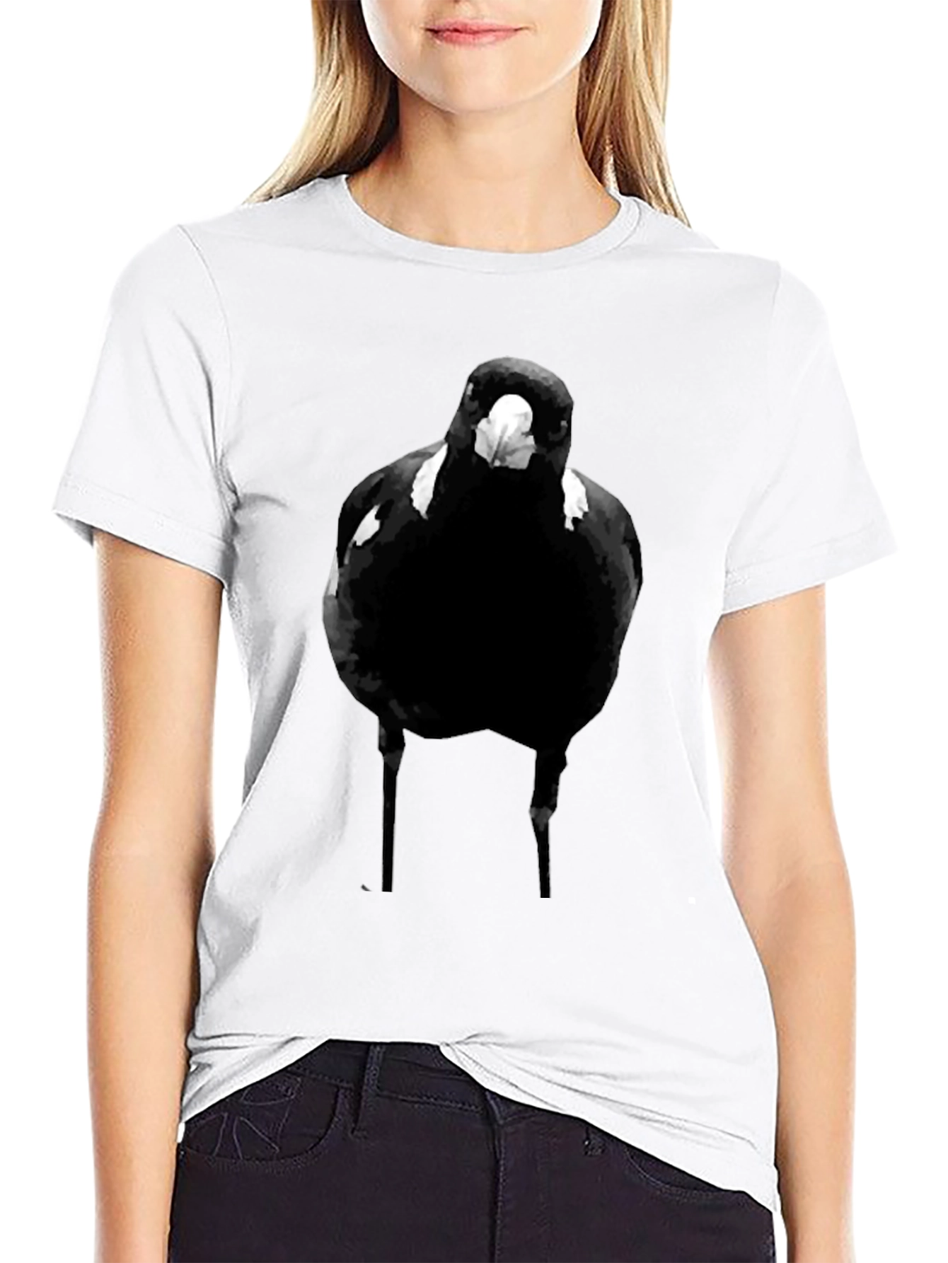 Black Bird Graphic Tee - Mens Casual T-Shirt