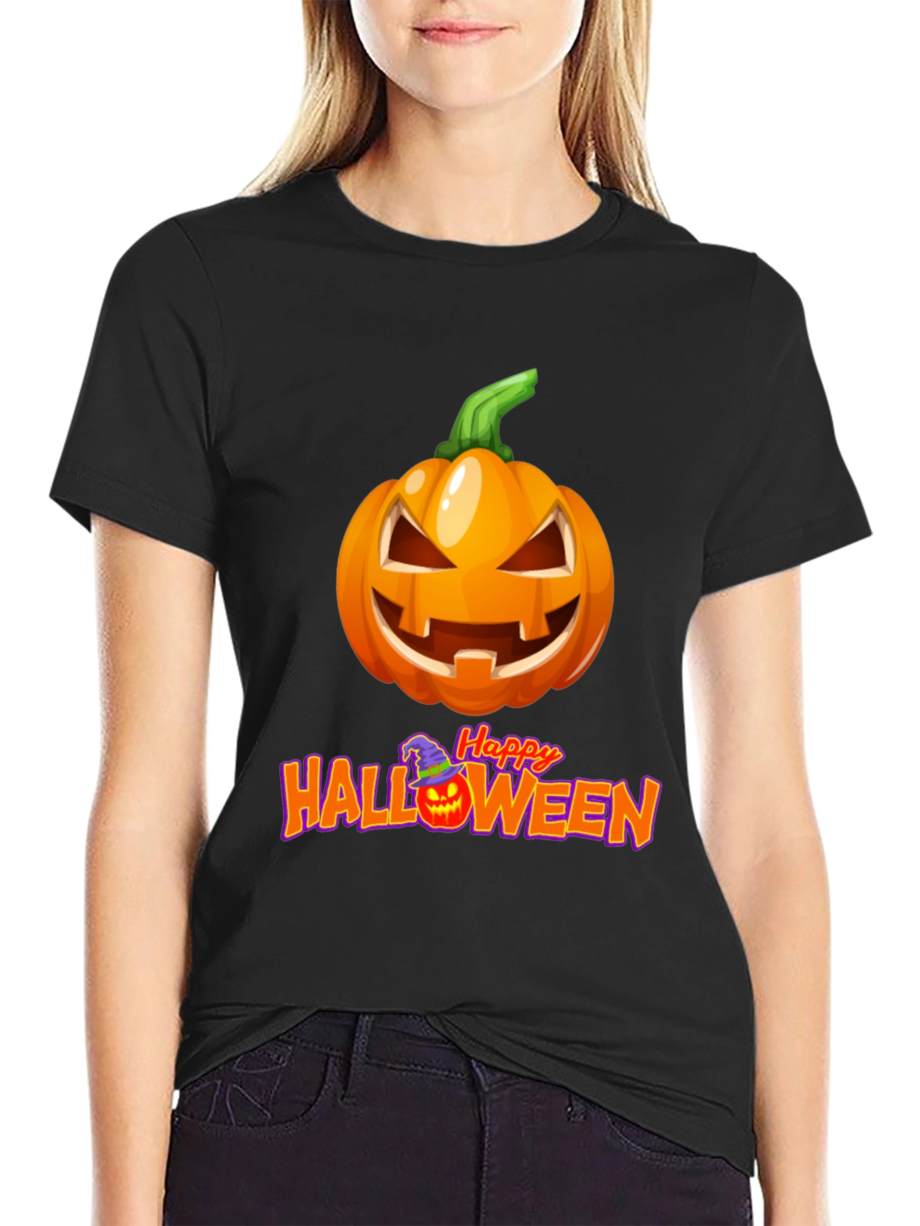 Happy Halloween Pumpkin Graphic Tee
