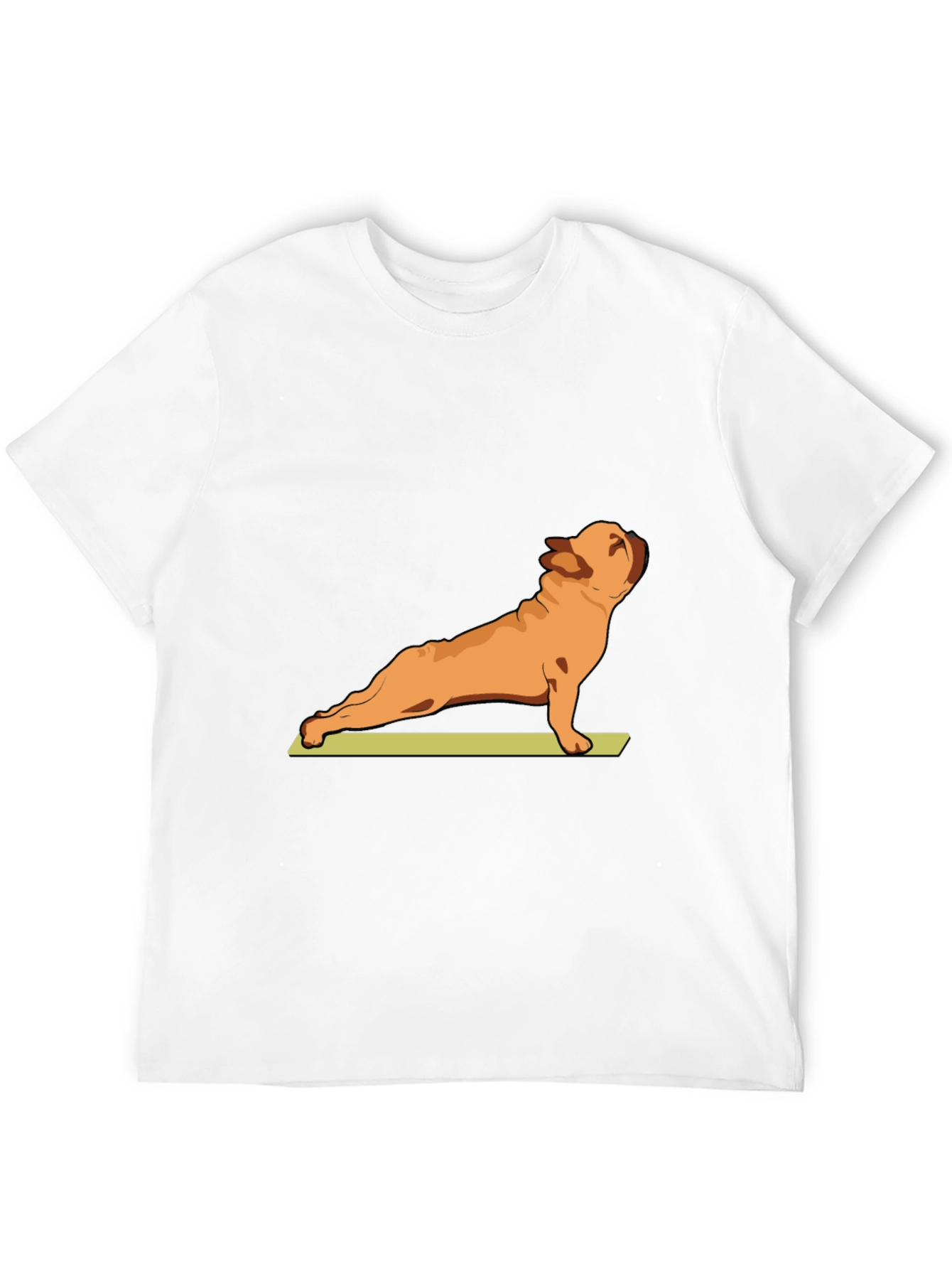 Yoga Dog Graphic Tee - Relaxed Fit Black T-Shirt