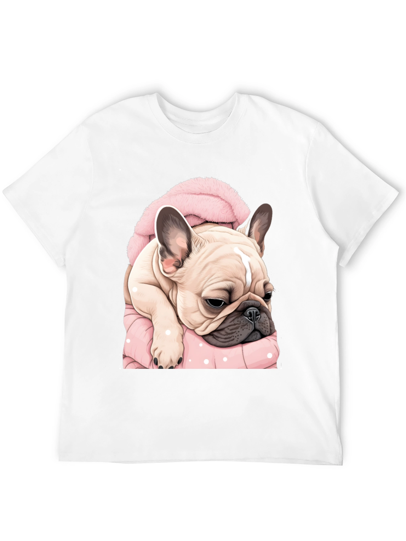 Cute Bulldog in Blanket Graphic Tee