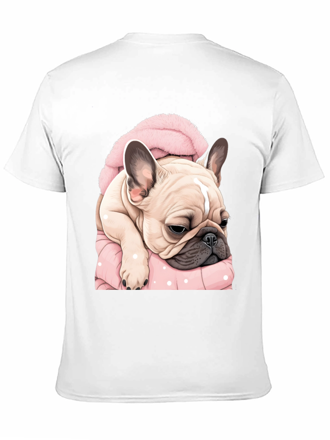Cute Bulldog in Blanket Graphic Tee