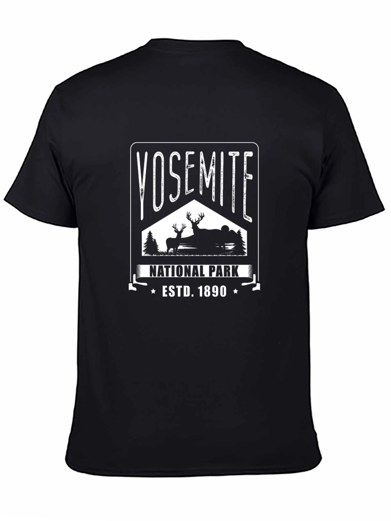 Yosemite National Park Black T-Shirt