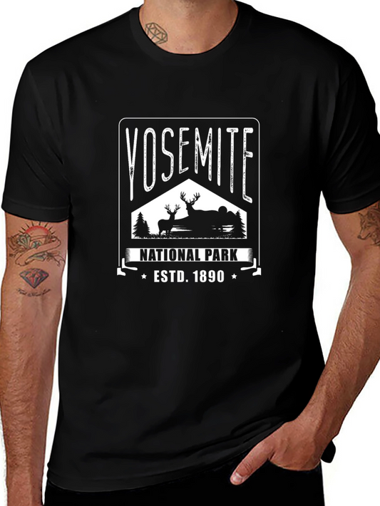 Yosemite National Park Black T-Shirt