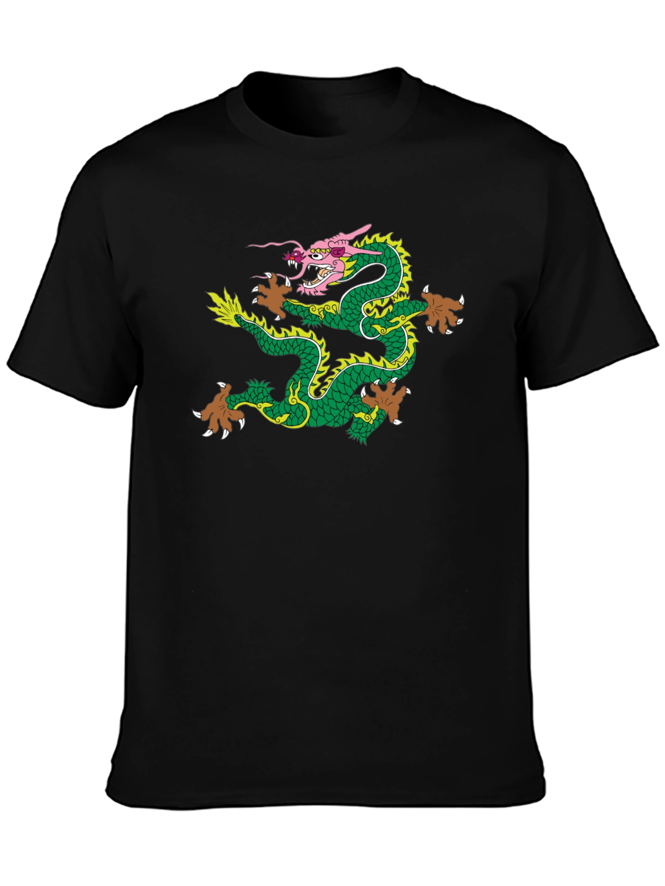 Dragon Graphic T-Shirt - Mens Black Tee