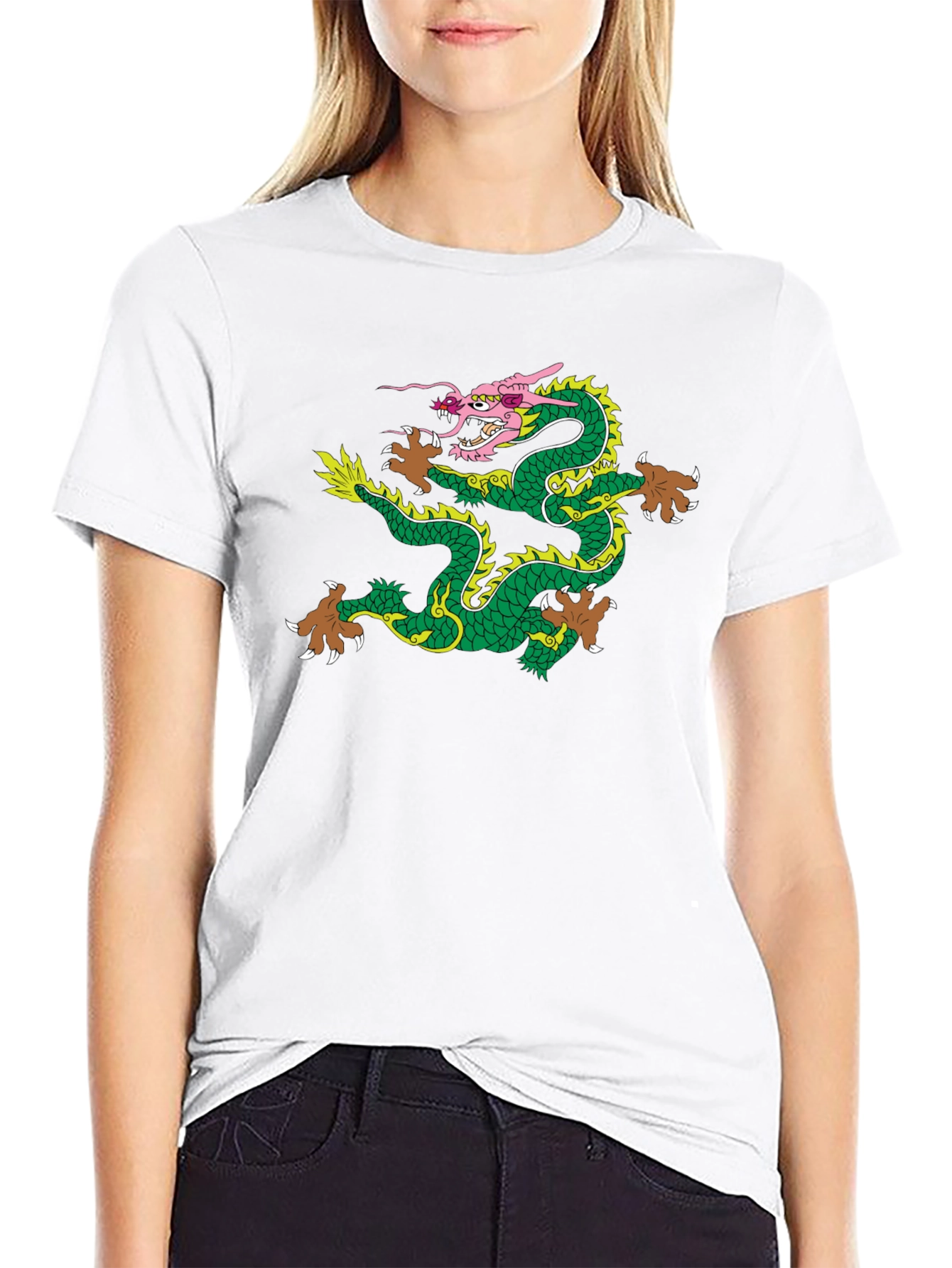 Dragon Graphic T-Shirt - Mens Black Tee
