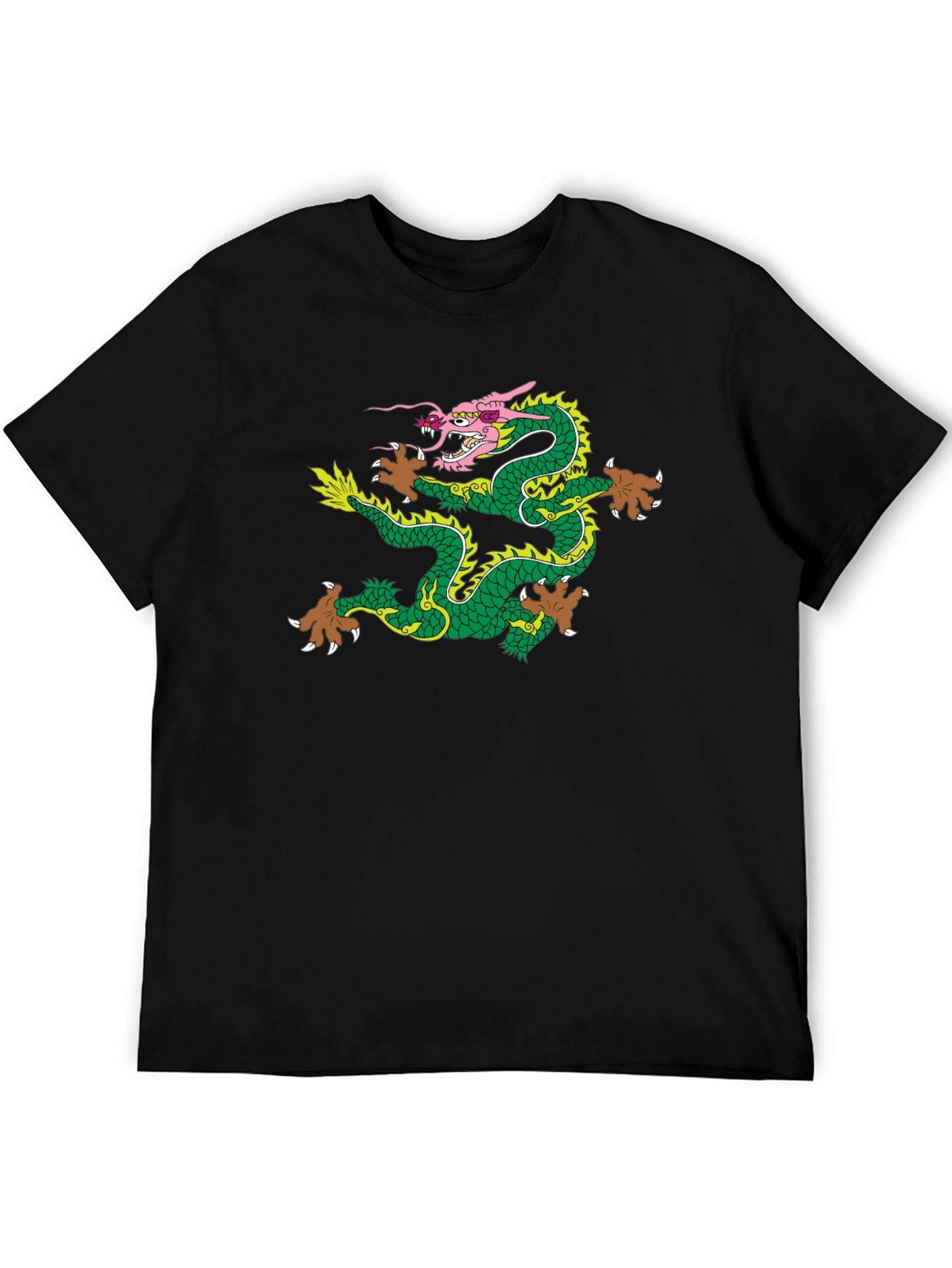 Dragon Graphic T-Shirt - Mens Black Tee