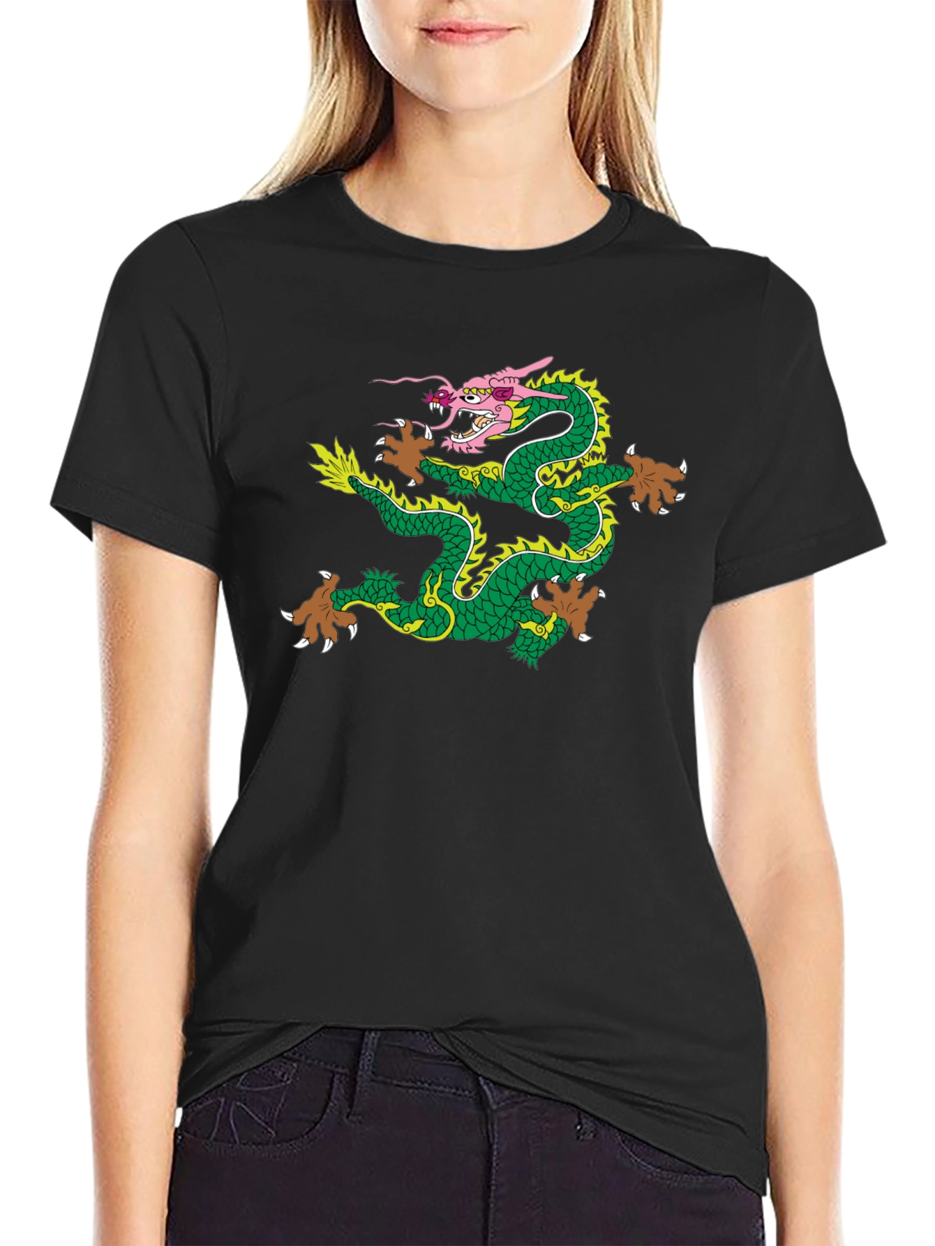 Dragon Graphic T-Shirt - Mens Black Tee
