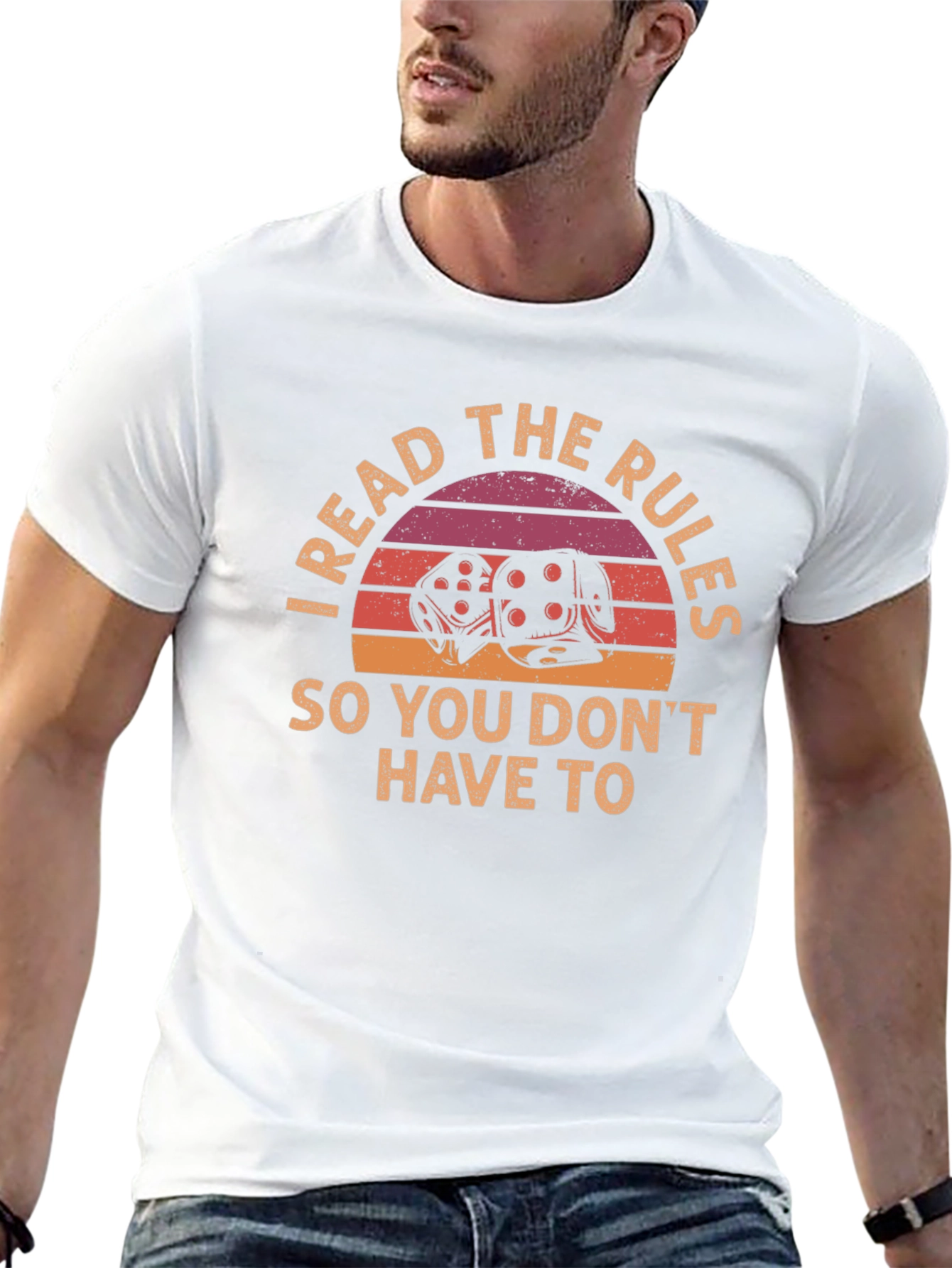 I Read the Rules T-Shirt - Dice Graphic Tee
