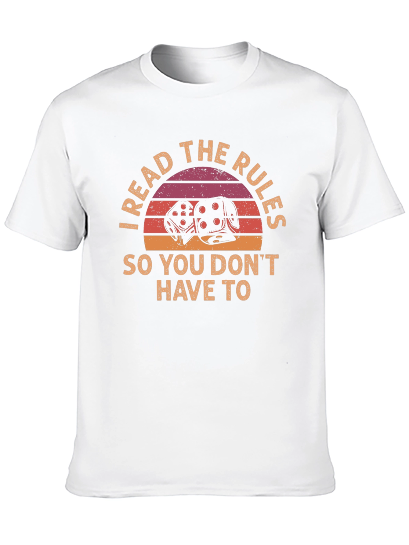 I Read the Rules T-Shirt - Dice Graphic Tee