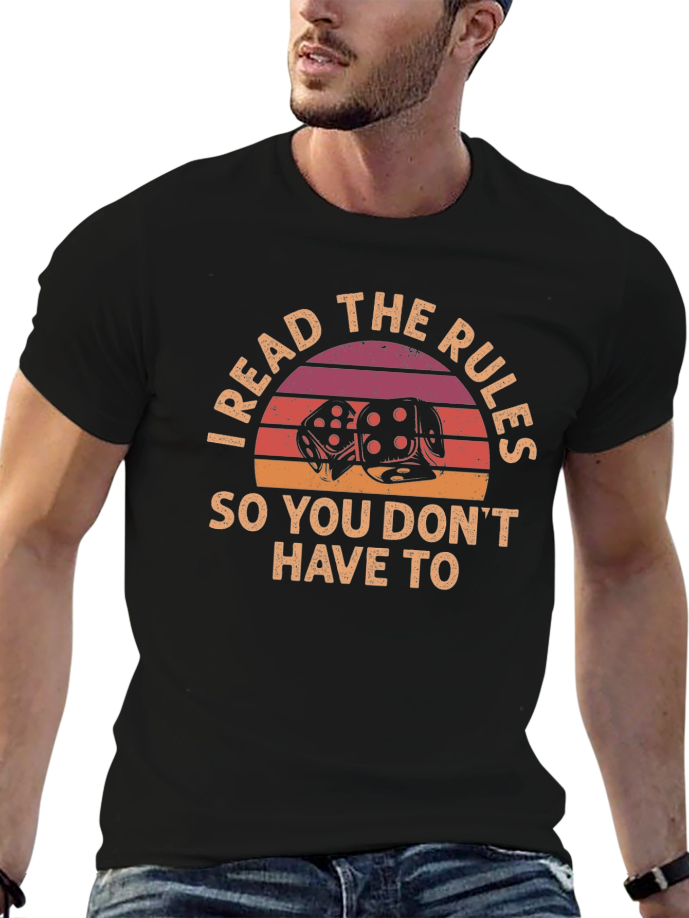 I Read the Rules T-Shirt - Dice Graphic Tee