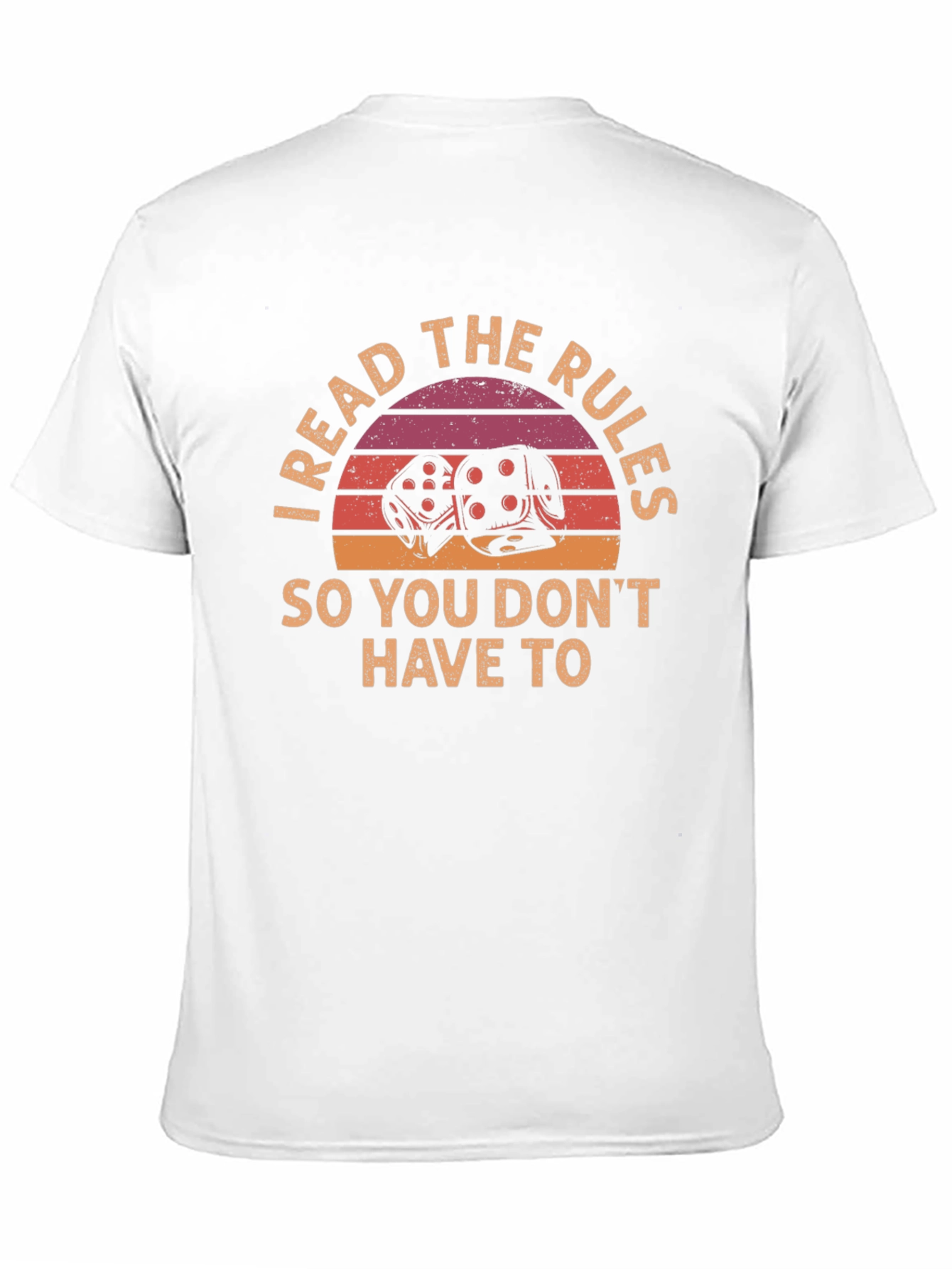 I Read the Rules T-Shirt - Dice Graphic Tee
