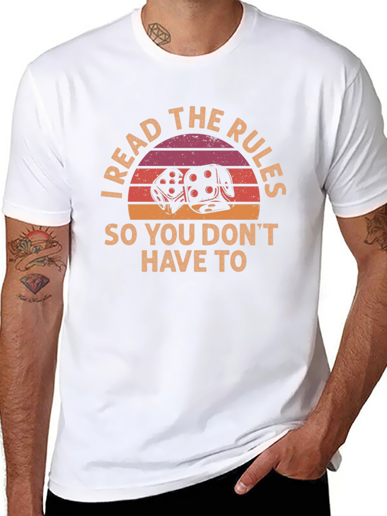 I Read the Rules T-Shirt - Dice Graphic Tee